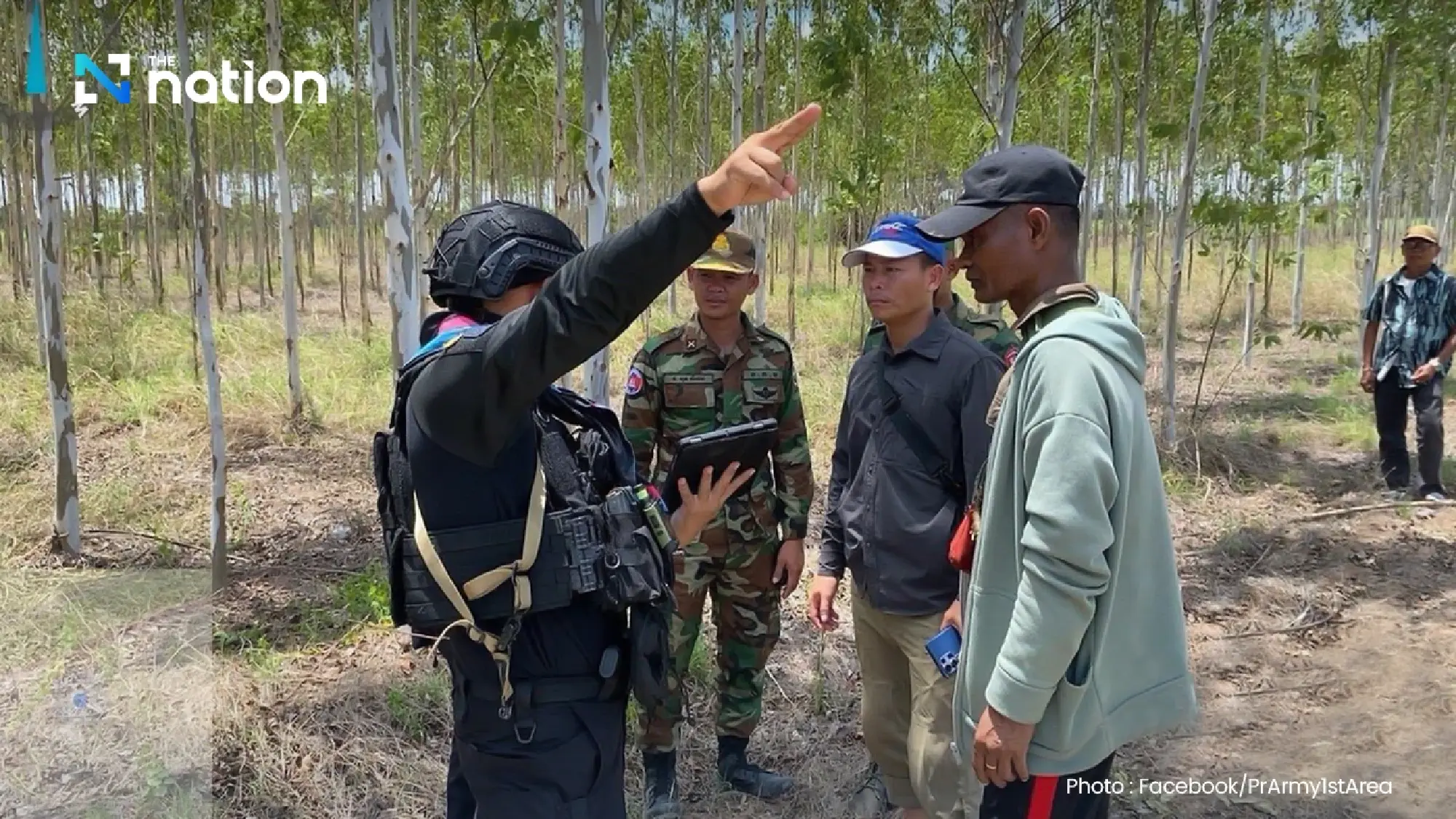Thai rangers halt Cambodian farming activity in Sa Kaeo border area