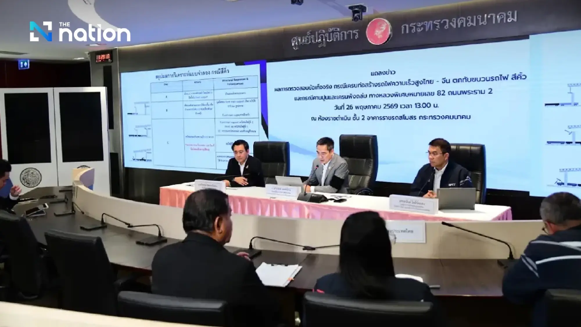 Transport Ministry blames system failure for high-speed rail crane collapse