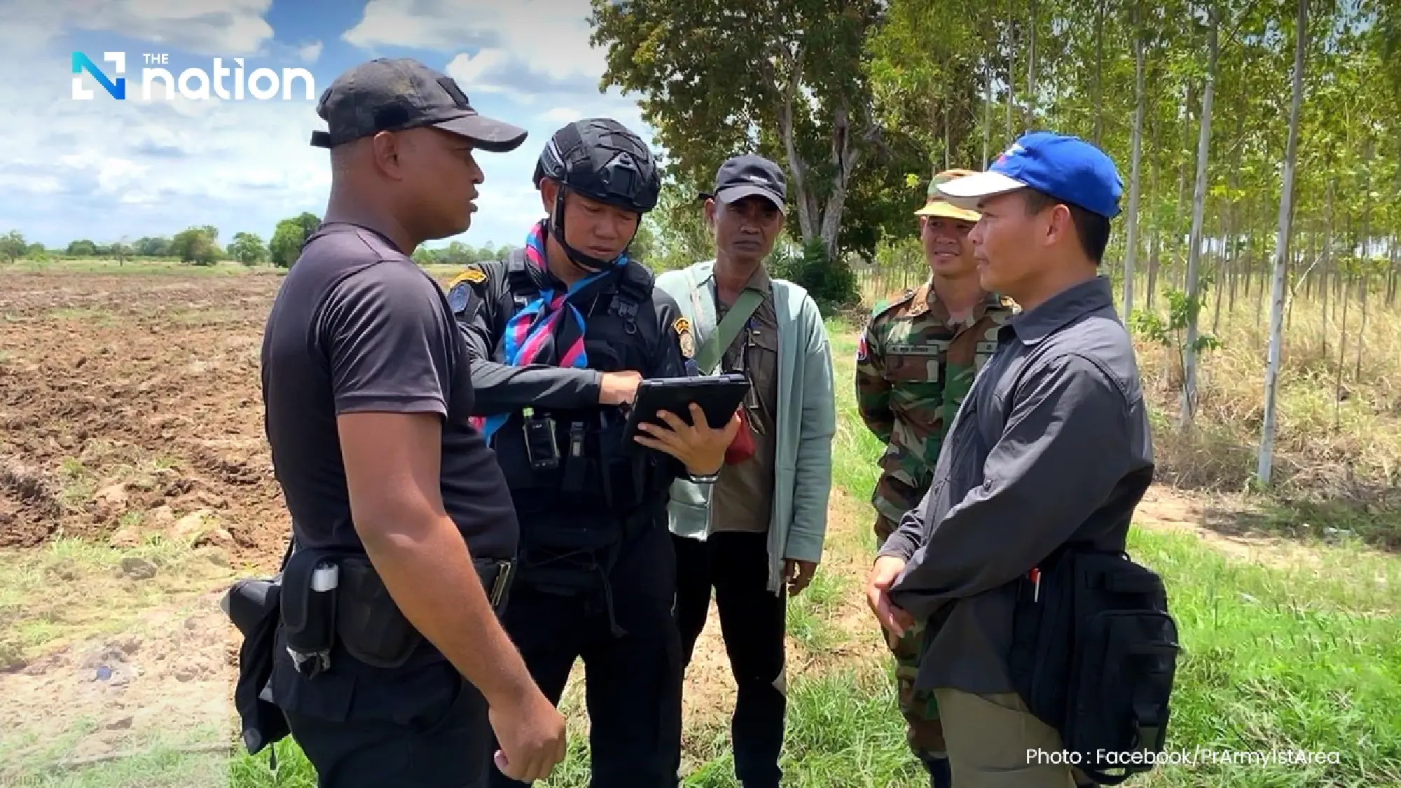Thai rangers halt Cambodian farming activity in Sa Kaeo border area