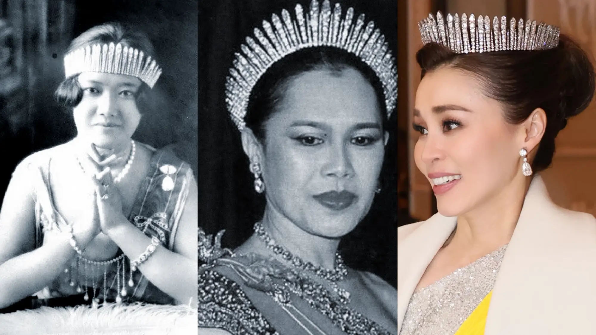 Queen Suthida wears historic Thai diamond tiara at Stockholm royal gala