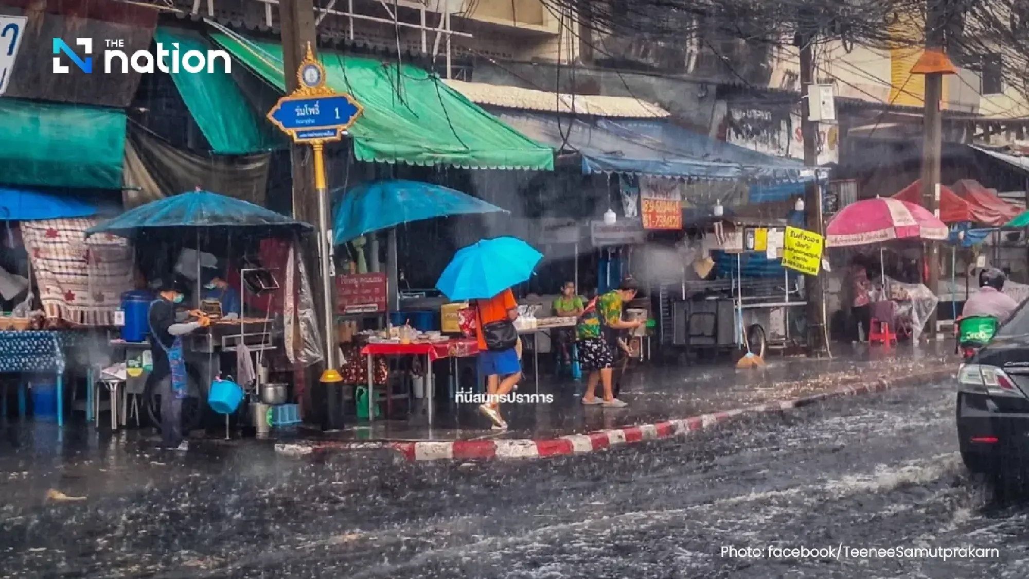 Samut Prakan hit by flooding as TMD warns of lingering rain over Bangkok