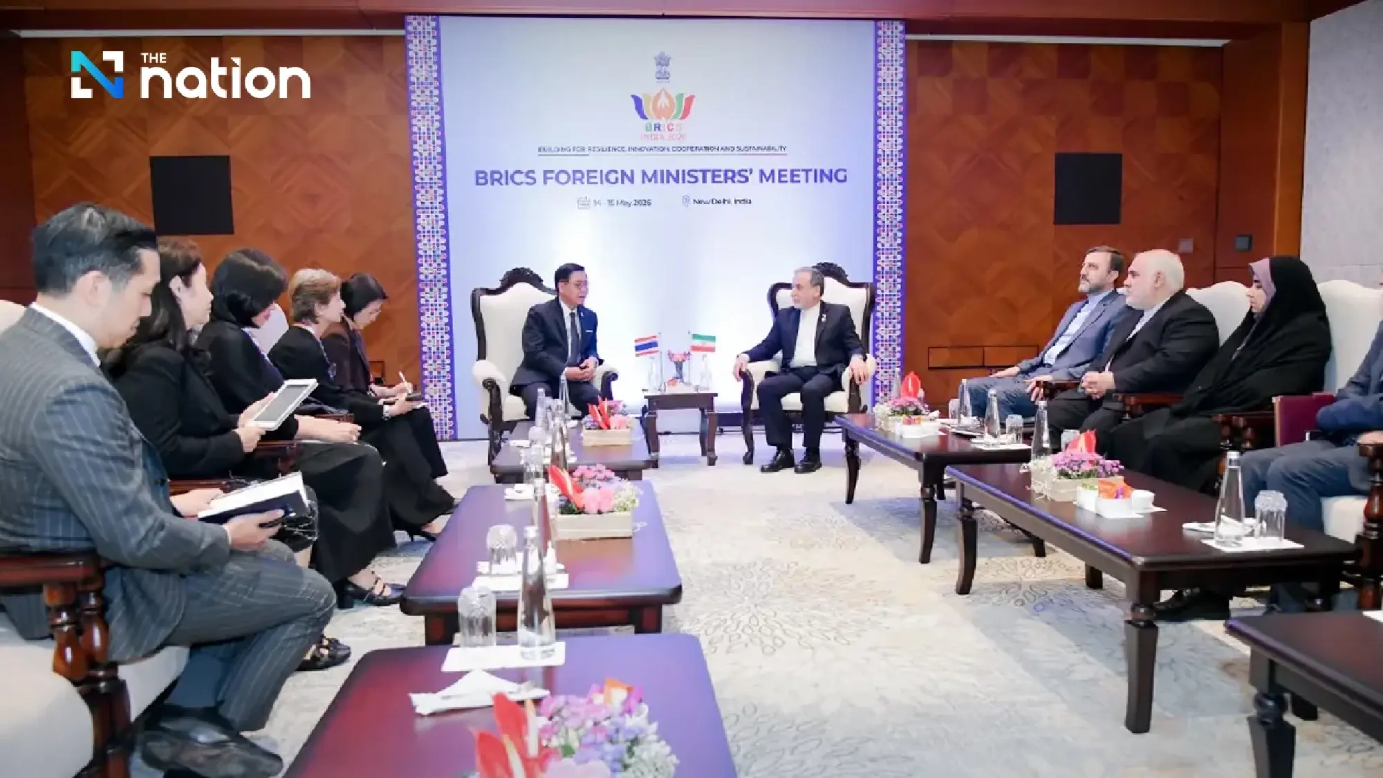 Sihasak meets Iranian foreign minister, hopes for Middle East peace and Hormuz reopening