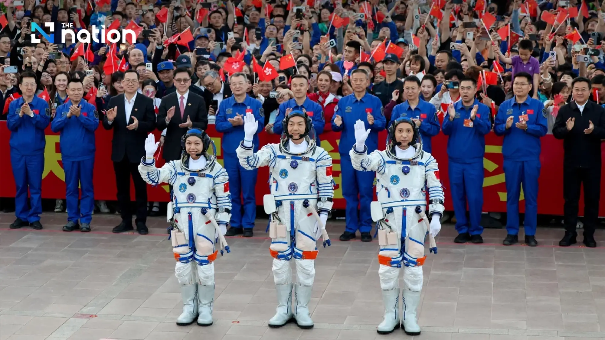 China launches year-long space station mission amid moon race