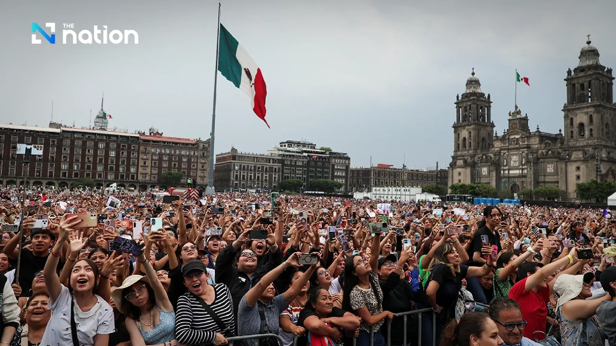 BTS make history at Mexico’s National Palace as 50,000 fans gather