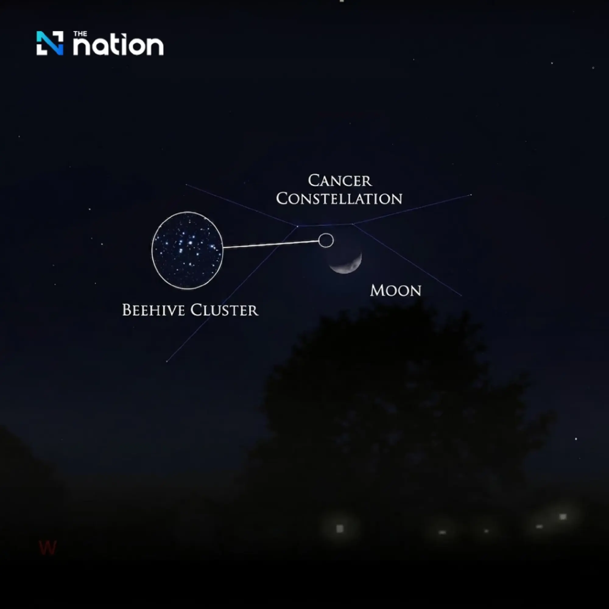 Stargazers invited to watch Moon meet Beehive Cluster from 10pm