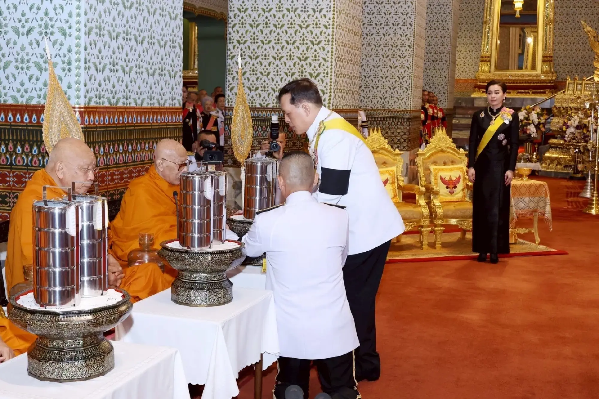 Their Majesties attend Coronation Day ceremony at Grand Palace