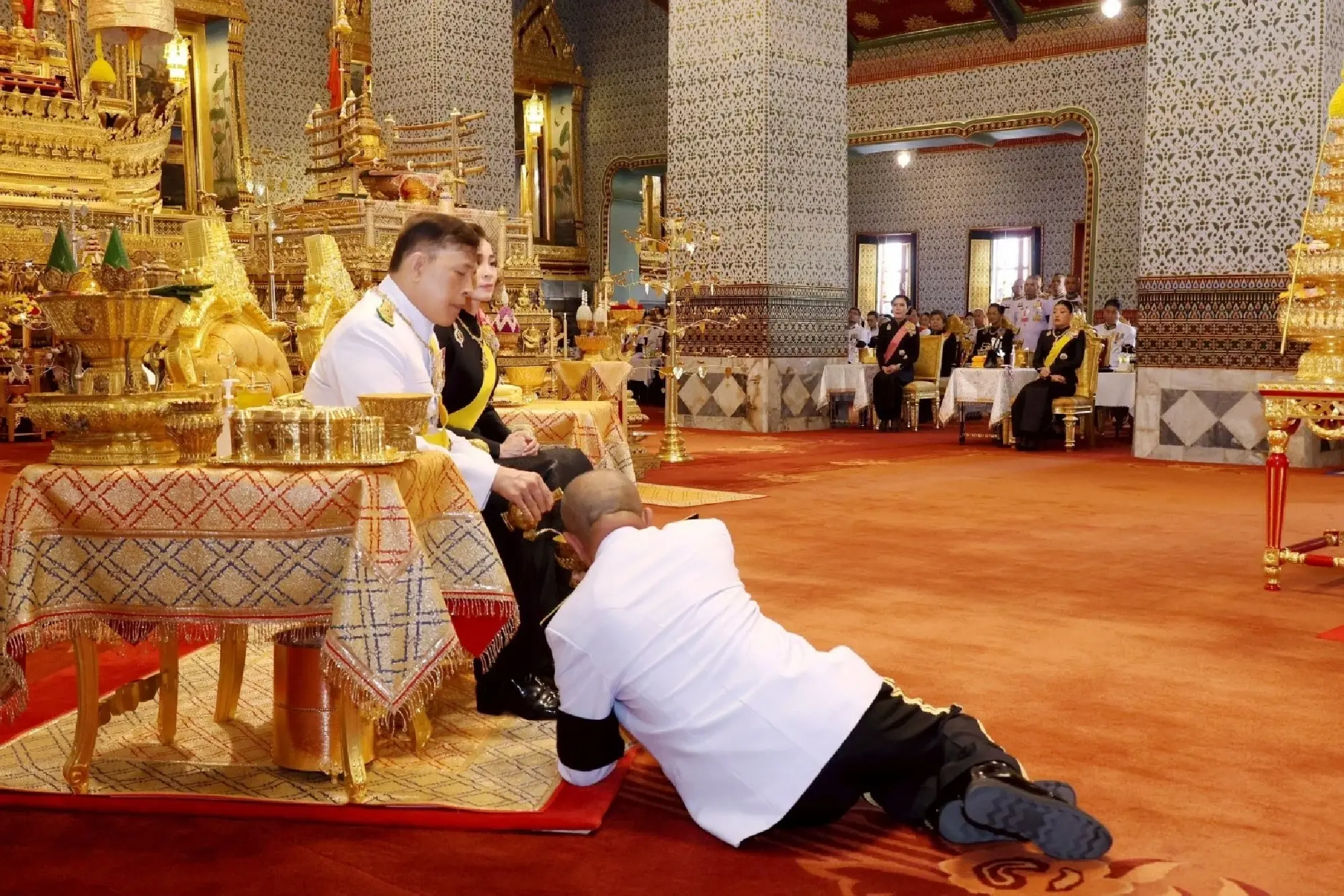 Their Majesties attend Coronation Day ceremony at Grand Palace