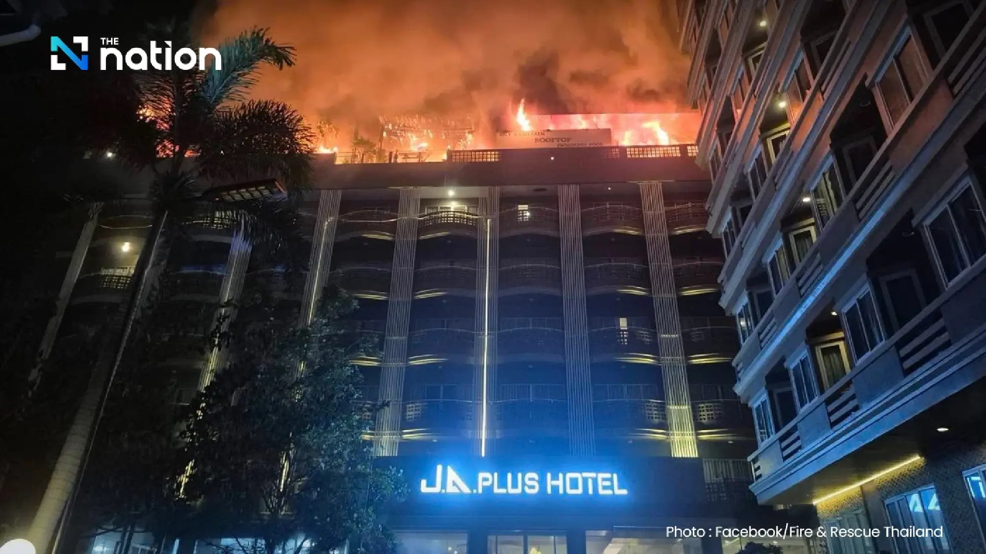 Pattaya City temporarily suspends use of fire-hit hotel building
