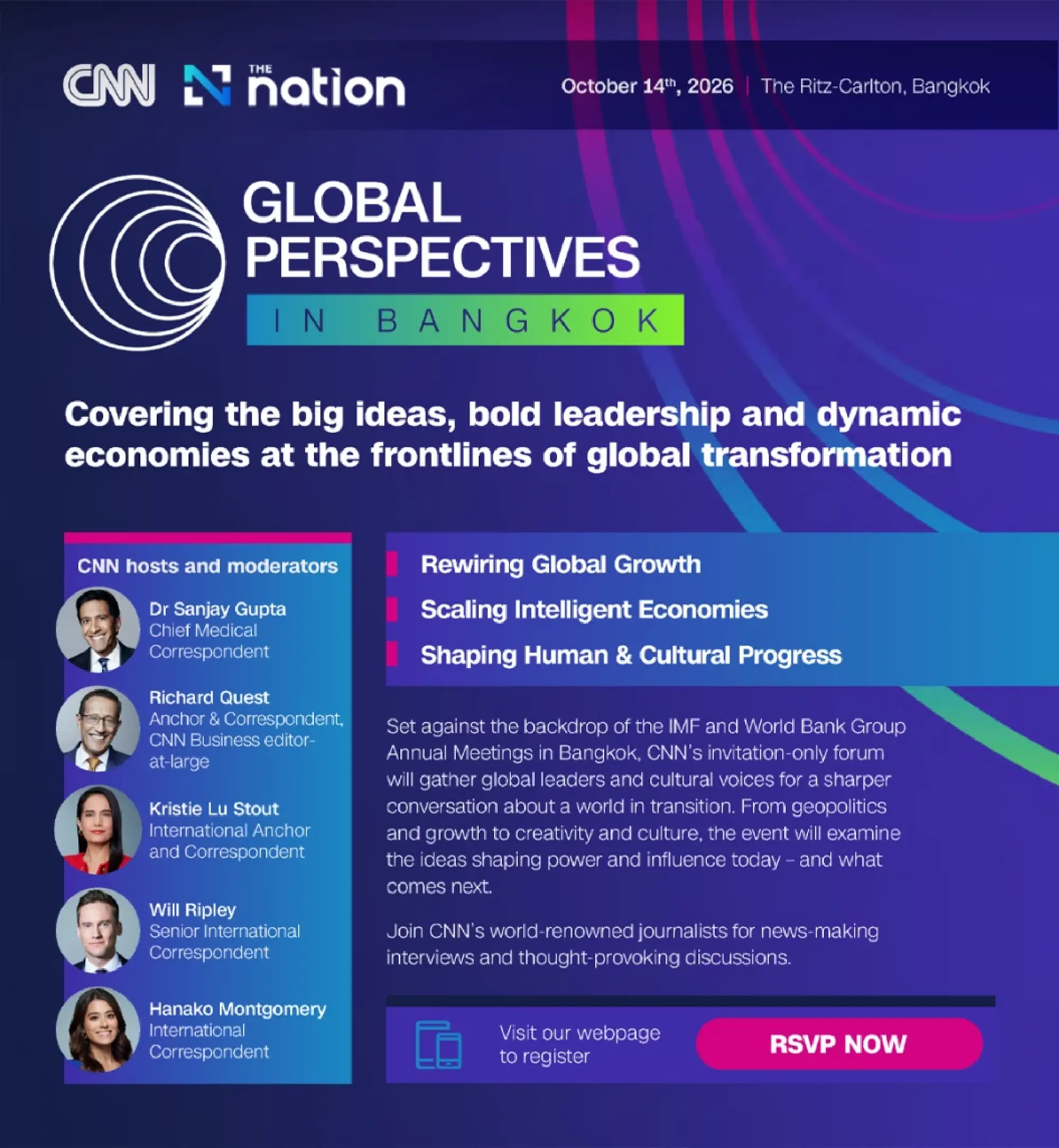 Bangkok Chosen to Host Inaugural Asia Edition of CNN's Global Perspectives