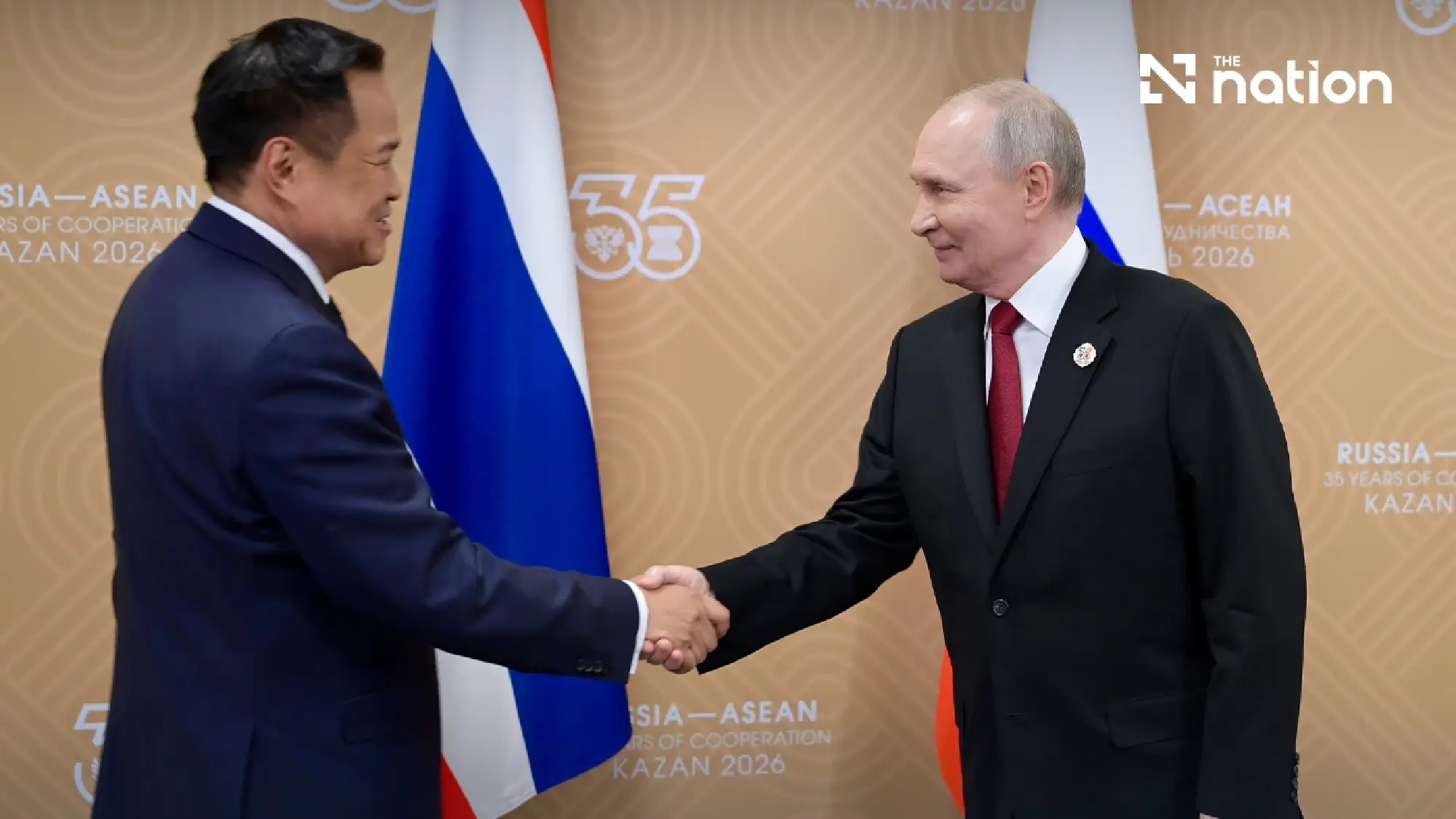 Inside Kazan summit: Thailand backs EAEU free trade push as Anutin meets Putin
