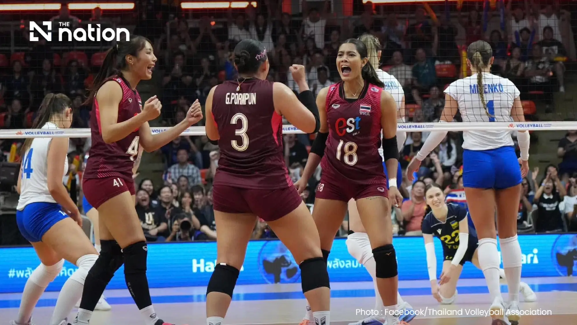VNL 2026 Week 2: Thailand fall to Ukraine in five-set thriller