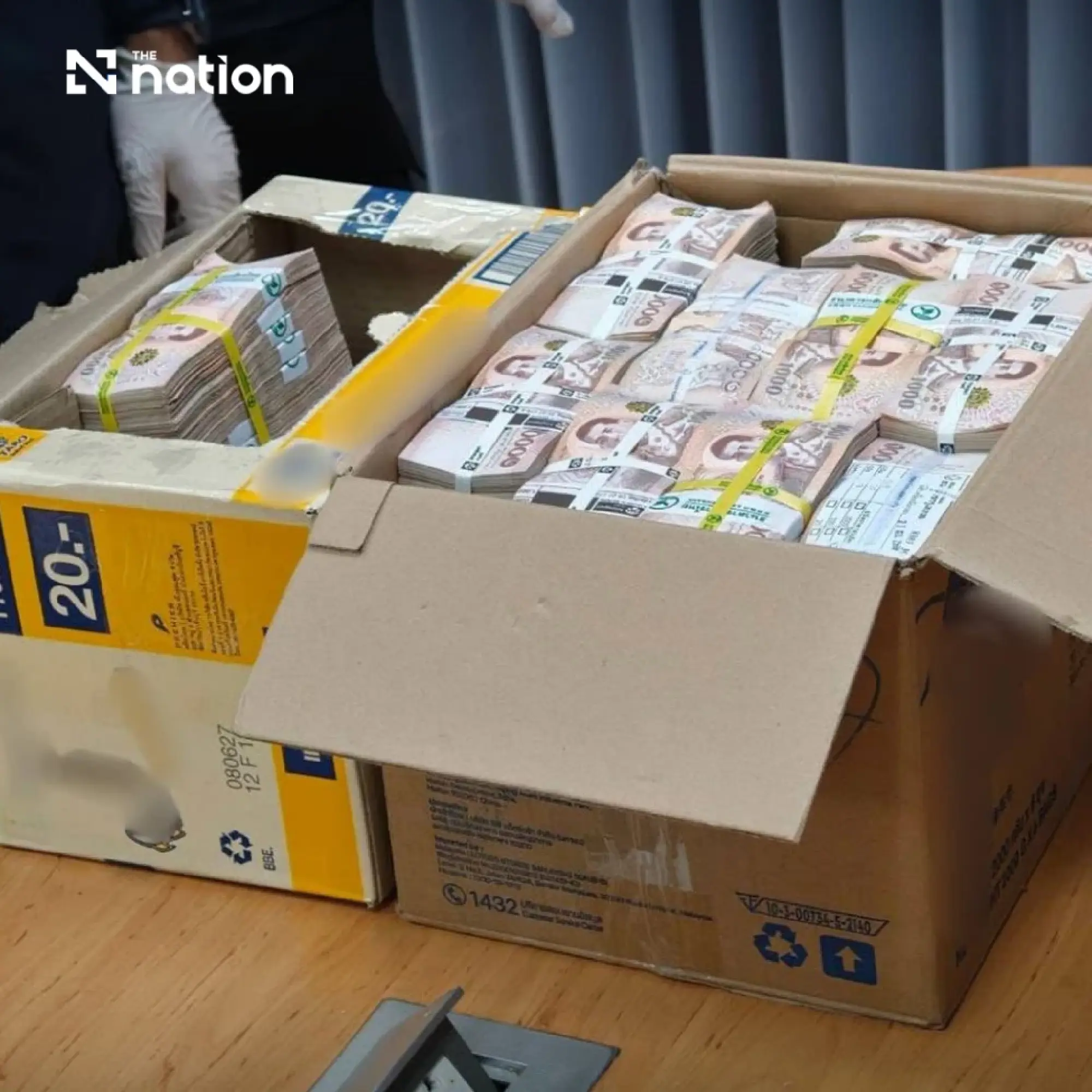 Thai customs seize B23m cash hidden in snack boxes at Mae Sai border