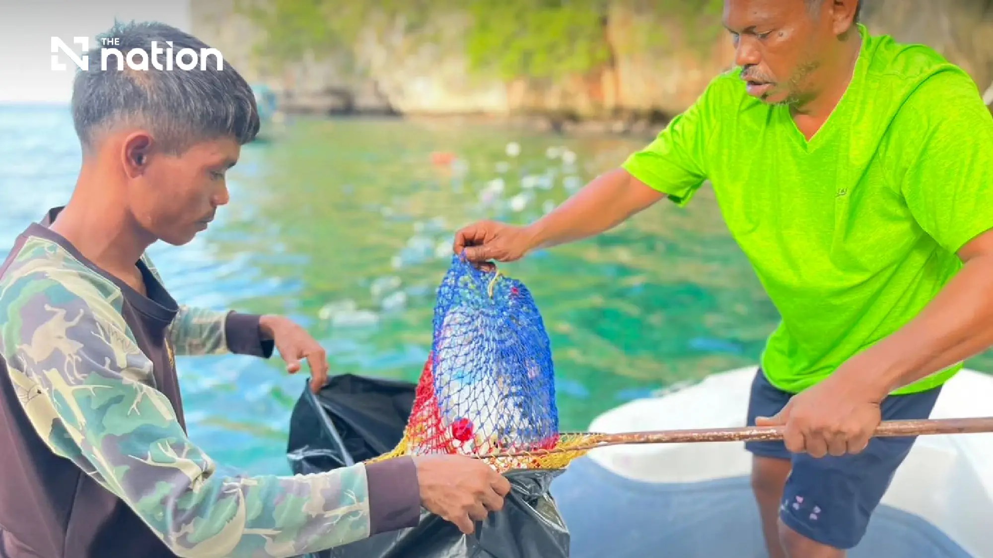 Plastic bottles blanket Phi Phi Leh bay as Thailand’s marine waste threat grows