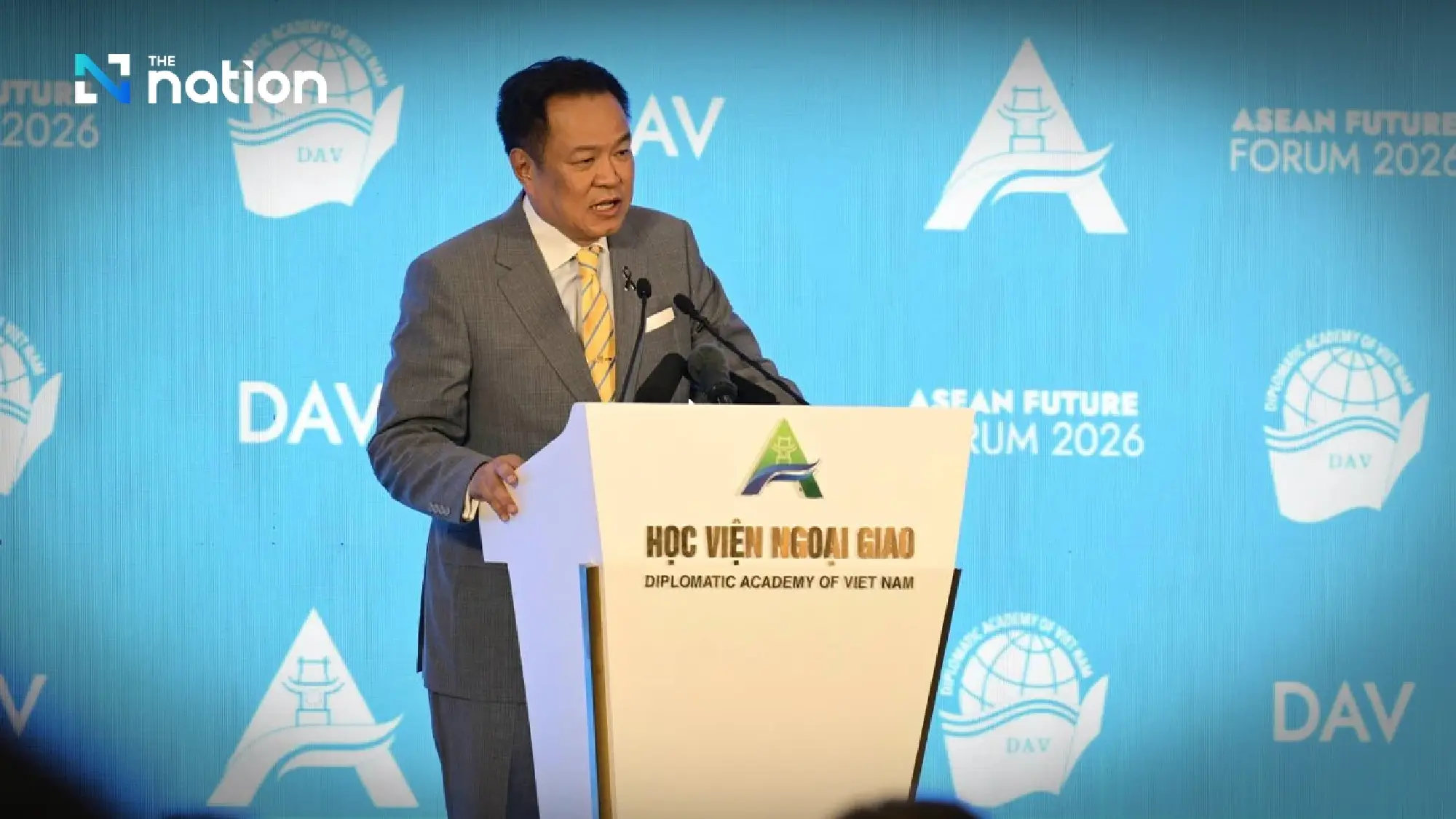 PM Anutin outlines ASEAN vision and backs Land Bridge transport push
