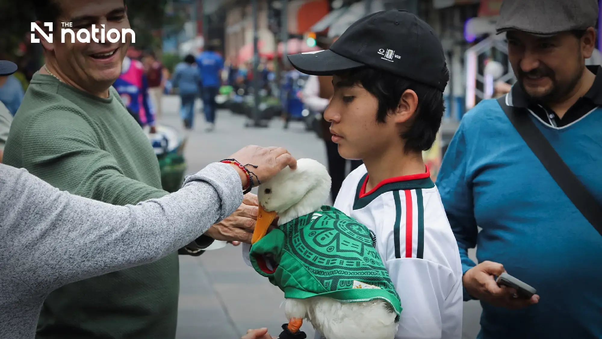 Merlin the duck becomes Mexico City’s cutest World Cup star