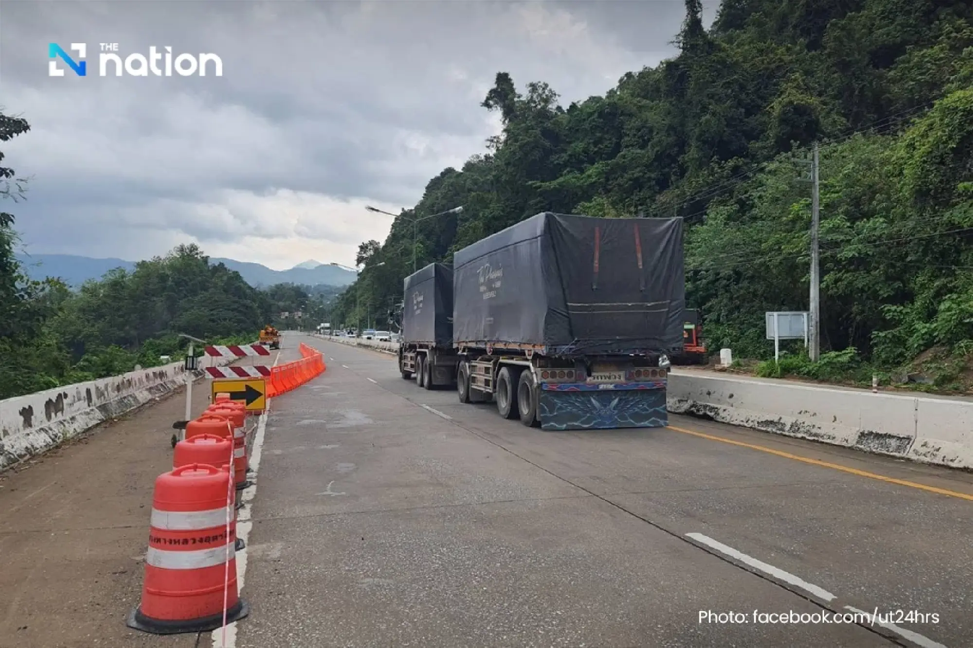 DOH warns motorists as Highway 11 section subsides at Khao Phlueng