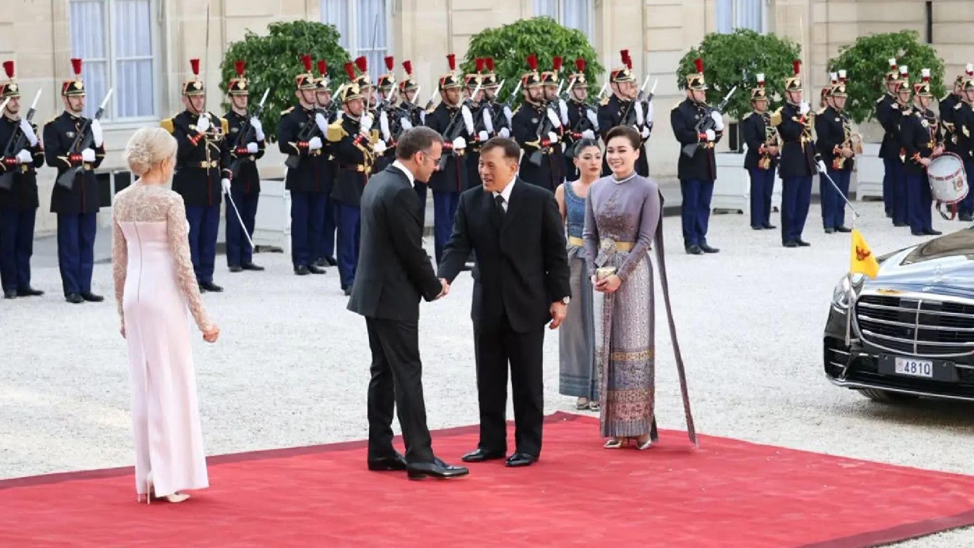 Their Majesties the King and Queen receive top French honours from President Macron
