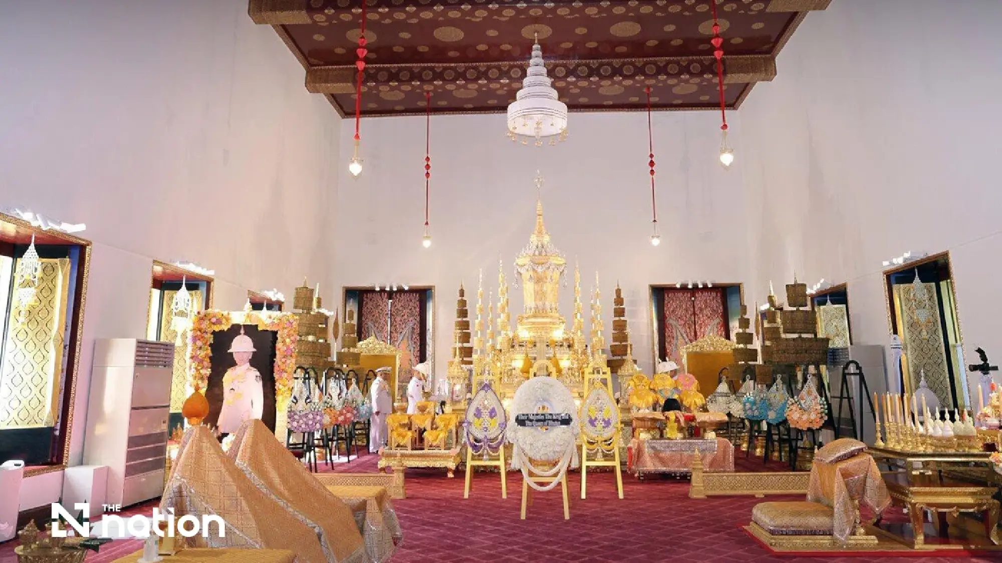 Their Majesties of Bhutan pay homage to Princess Bajrakitiyabha