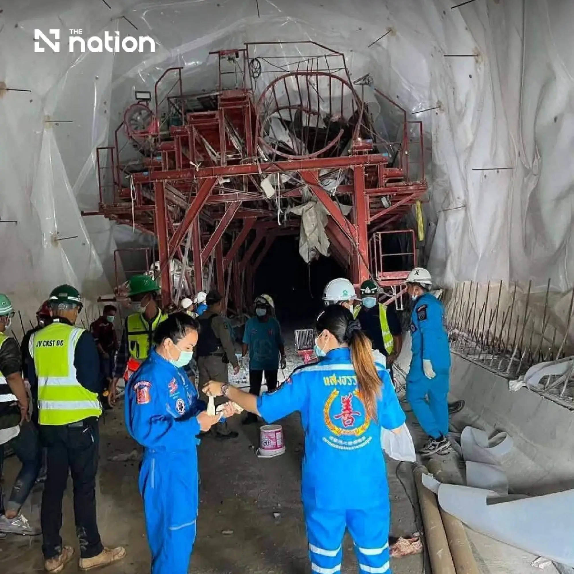 SRT offers condolences, halts Chiang Rai rail tunnel work after collapse kills two workers