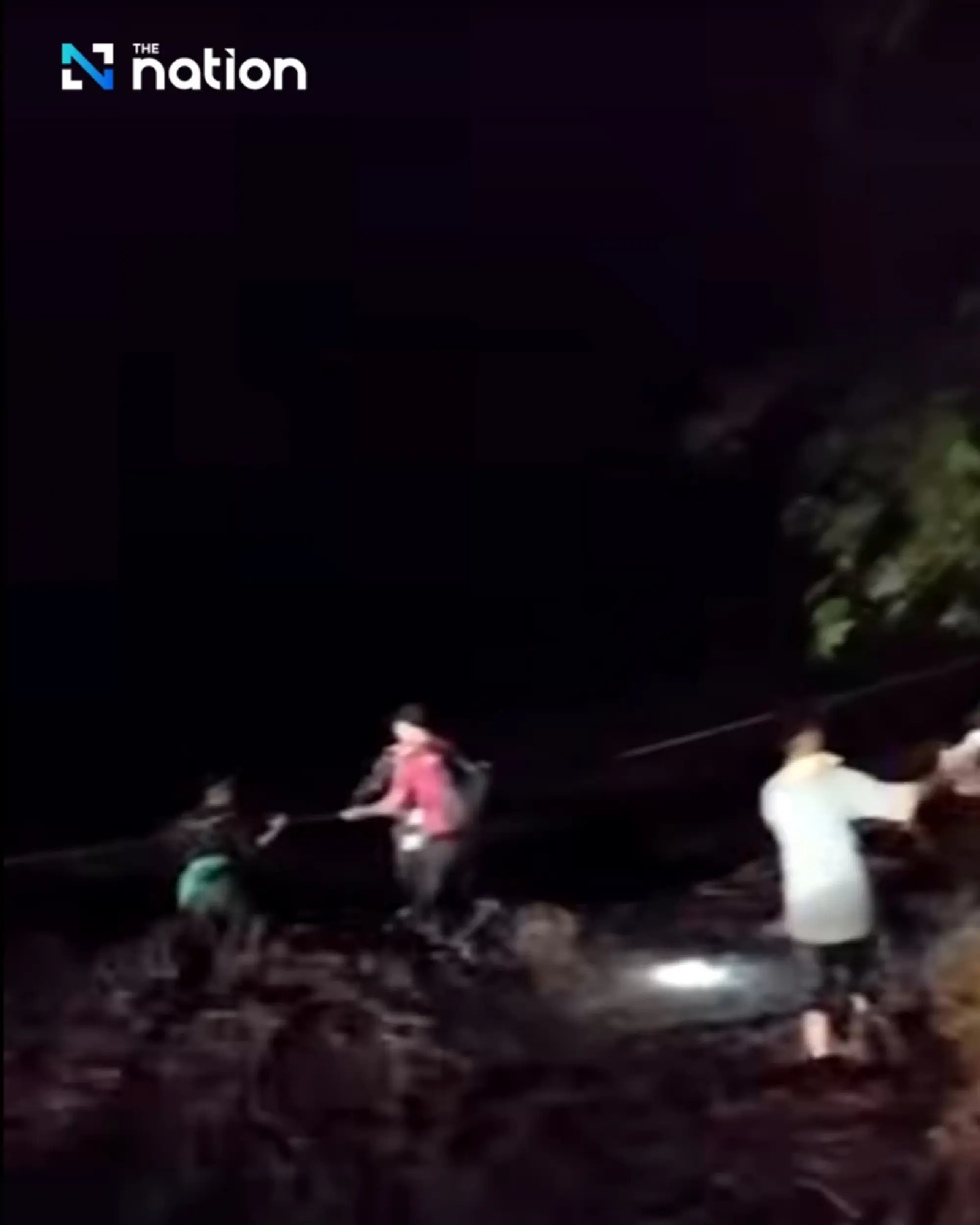 Tourists rescued after flash floods strand trekking group in Mae Hong Son forest