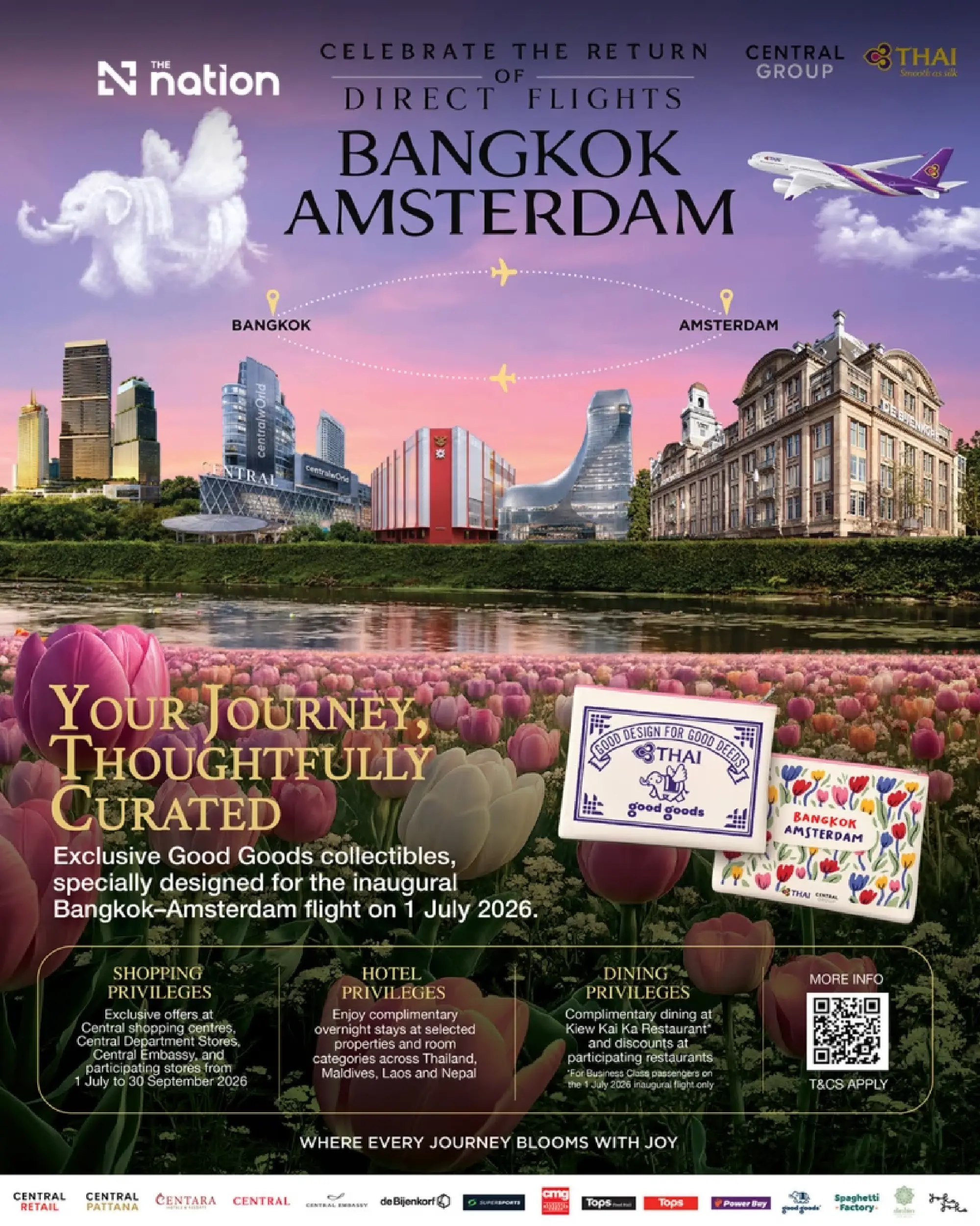 Central Group Joins Hands with Thai Airways to Elevate the Travel Experience with a Special-Edition Good Goods Souvenir