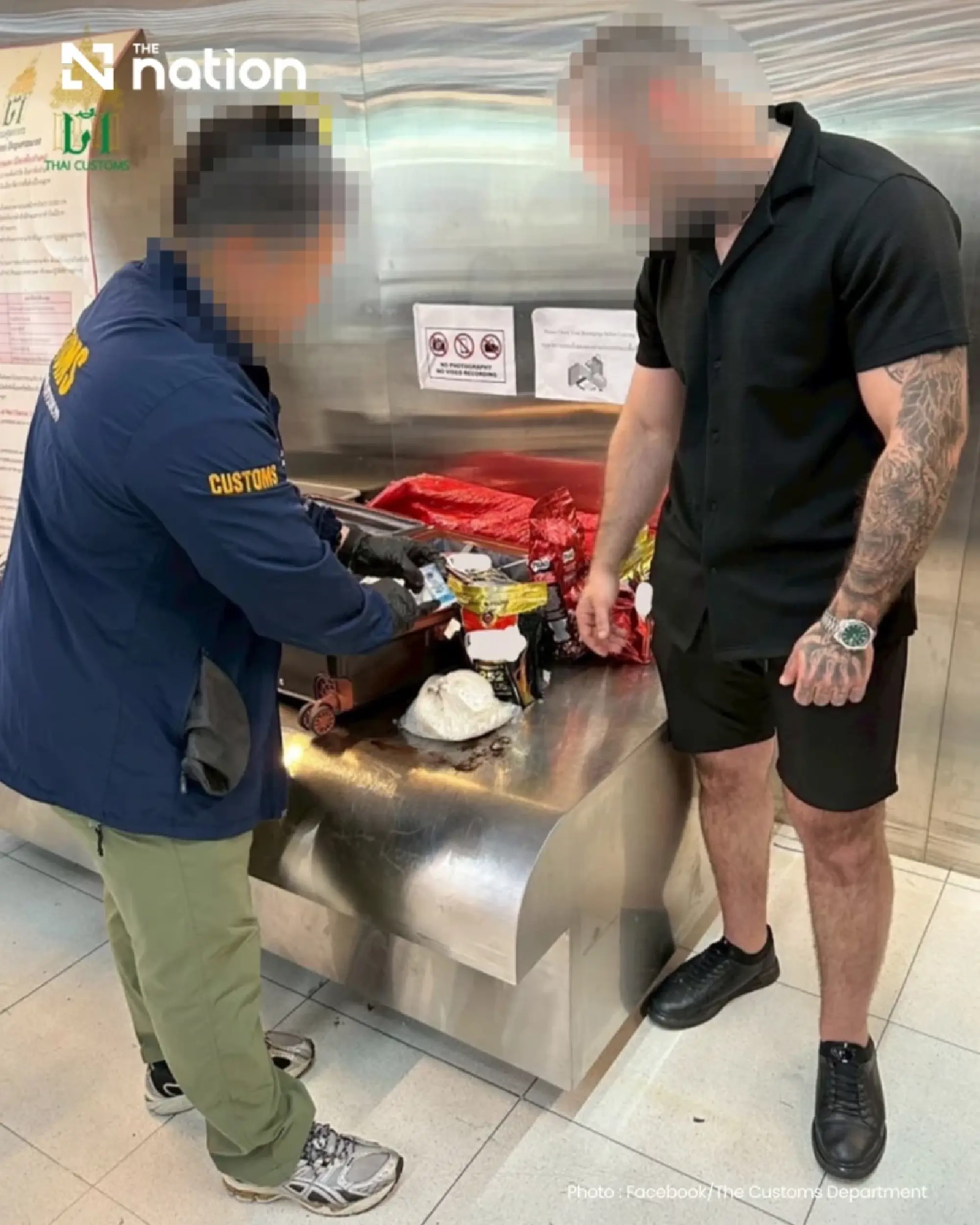 Customs arrest Turkish passenger over 12kg cocaine haul at Suvarnabhumi