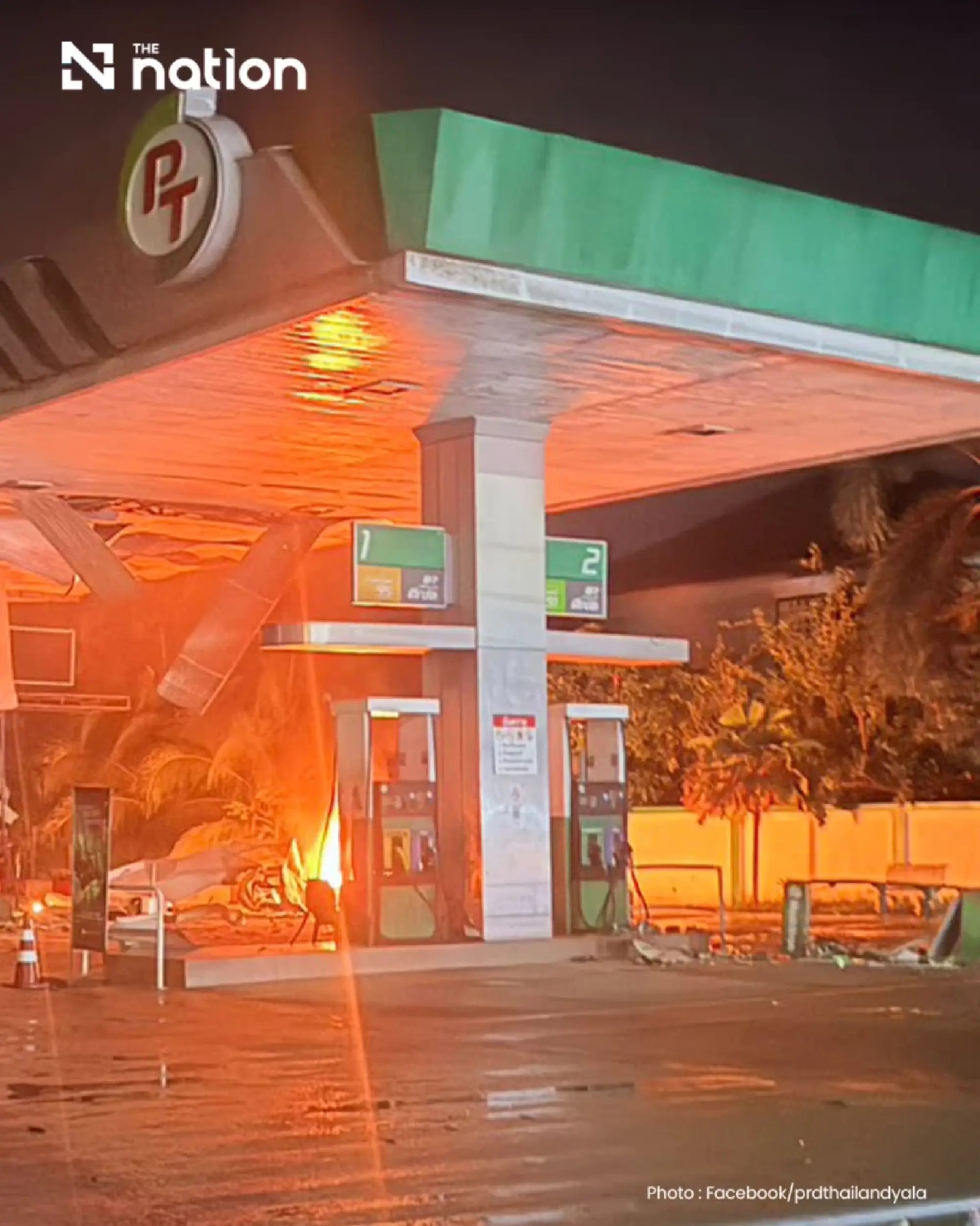 One injured as PT petrol stations attacked in Yala and Pattani