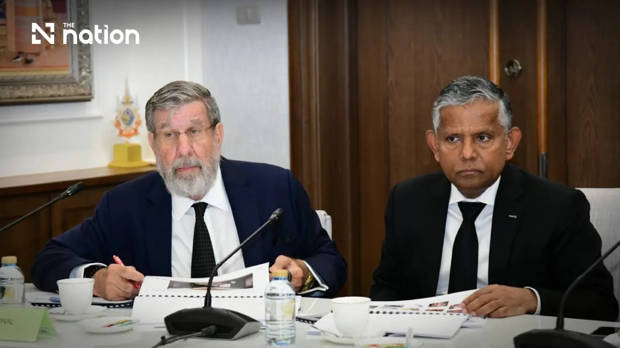 (from left) William E. Heinecke and Dillip Rajakarier