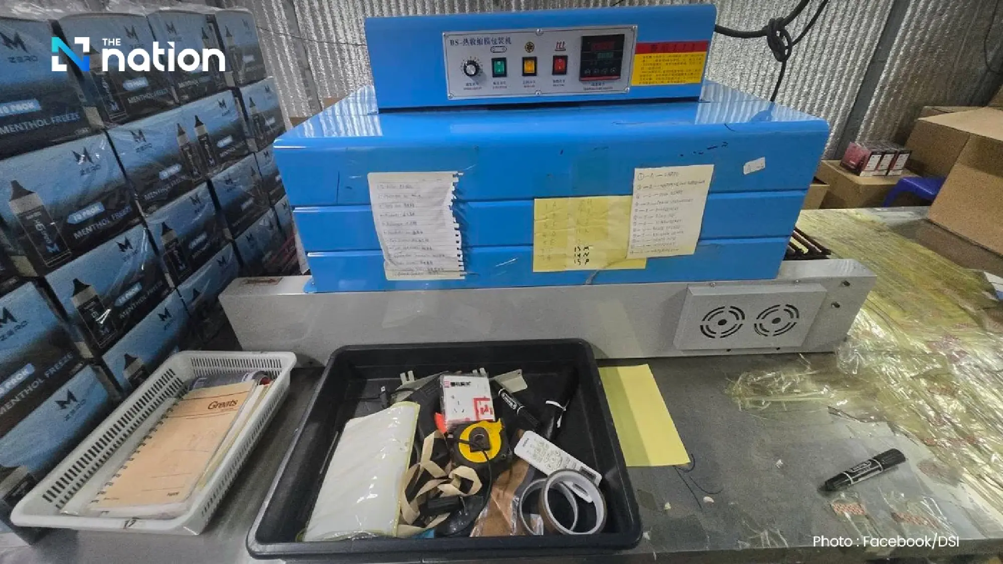DSI busts illegal e-cigarette factory in Chonburi supplying buyers nationwide
