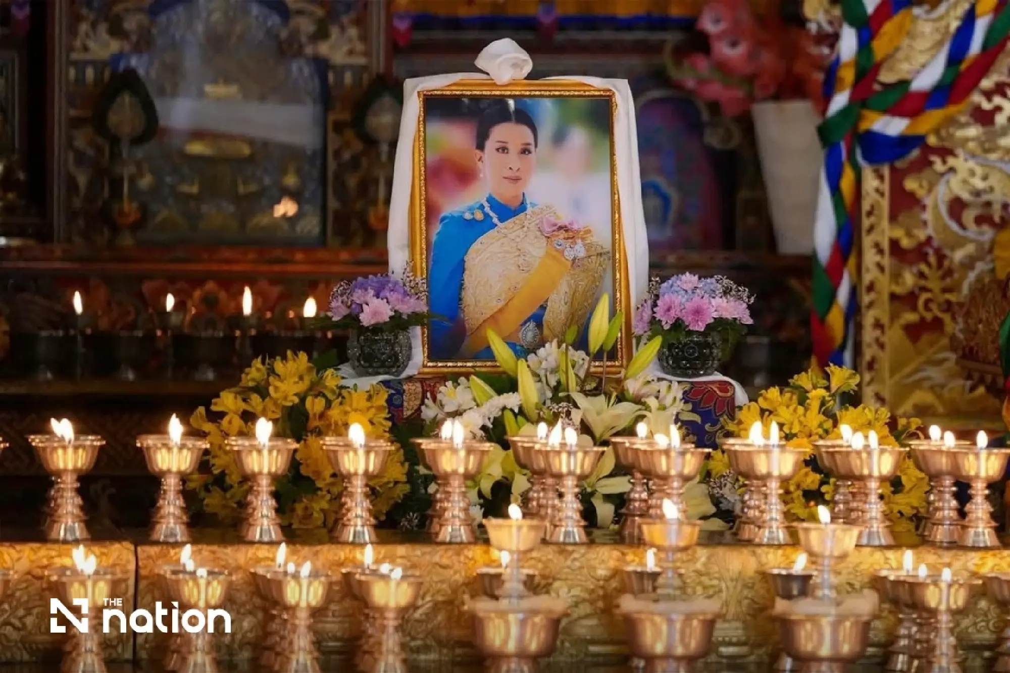 Bhutanese royal family offers 1,000 butter lamps in tribute to Princess Bajrakitiyabha