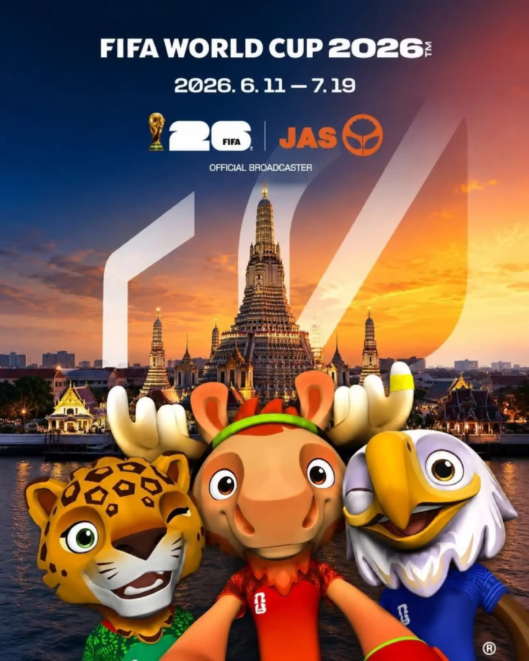 JAS secures Thailand’s World Cup 2026 broadcast rights