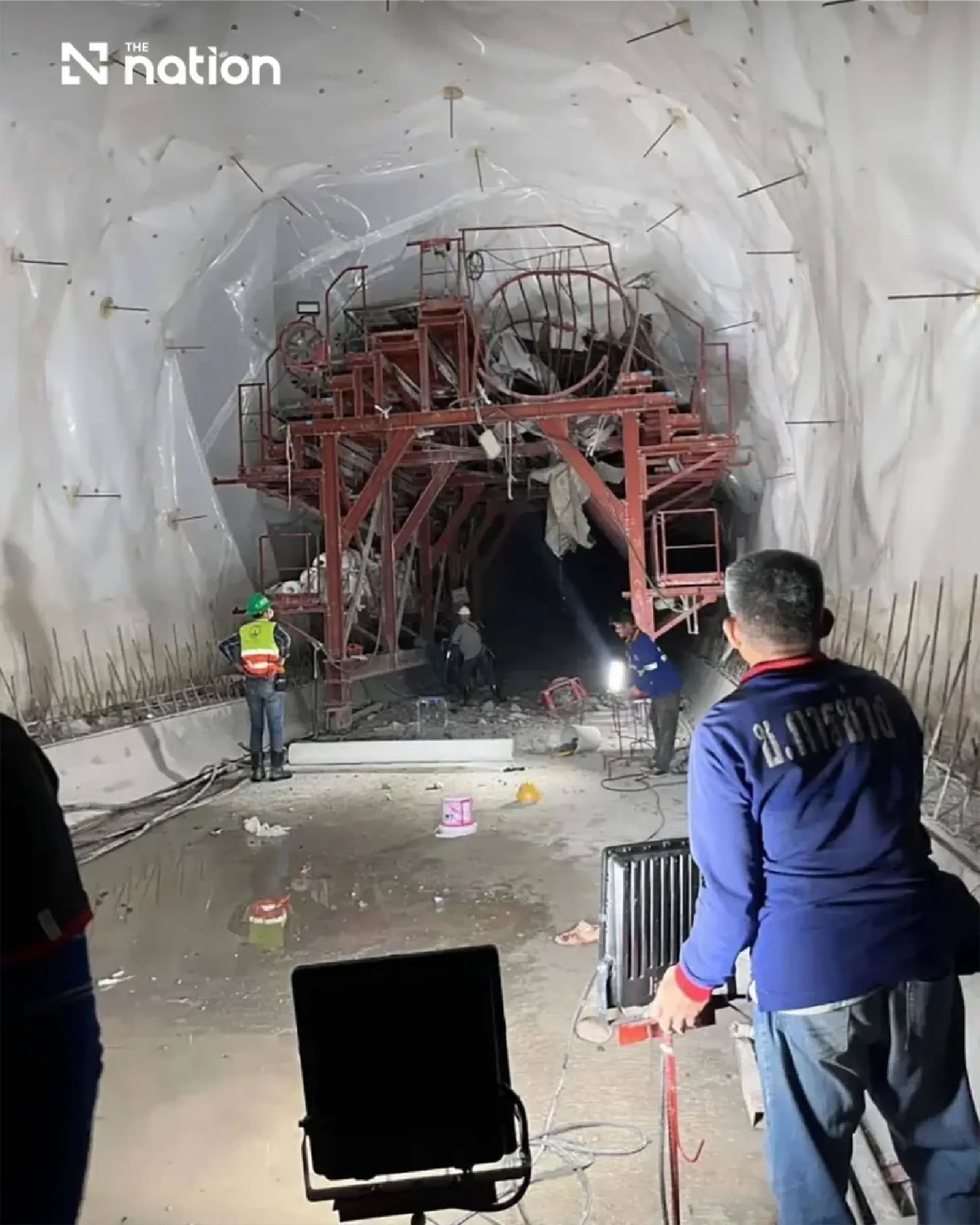 Fatal scaffolding collapse hits Chiang Rai rail tunnel project