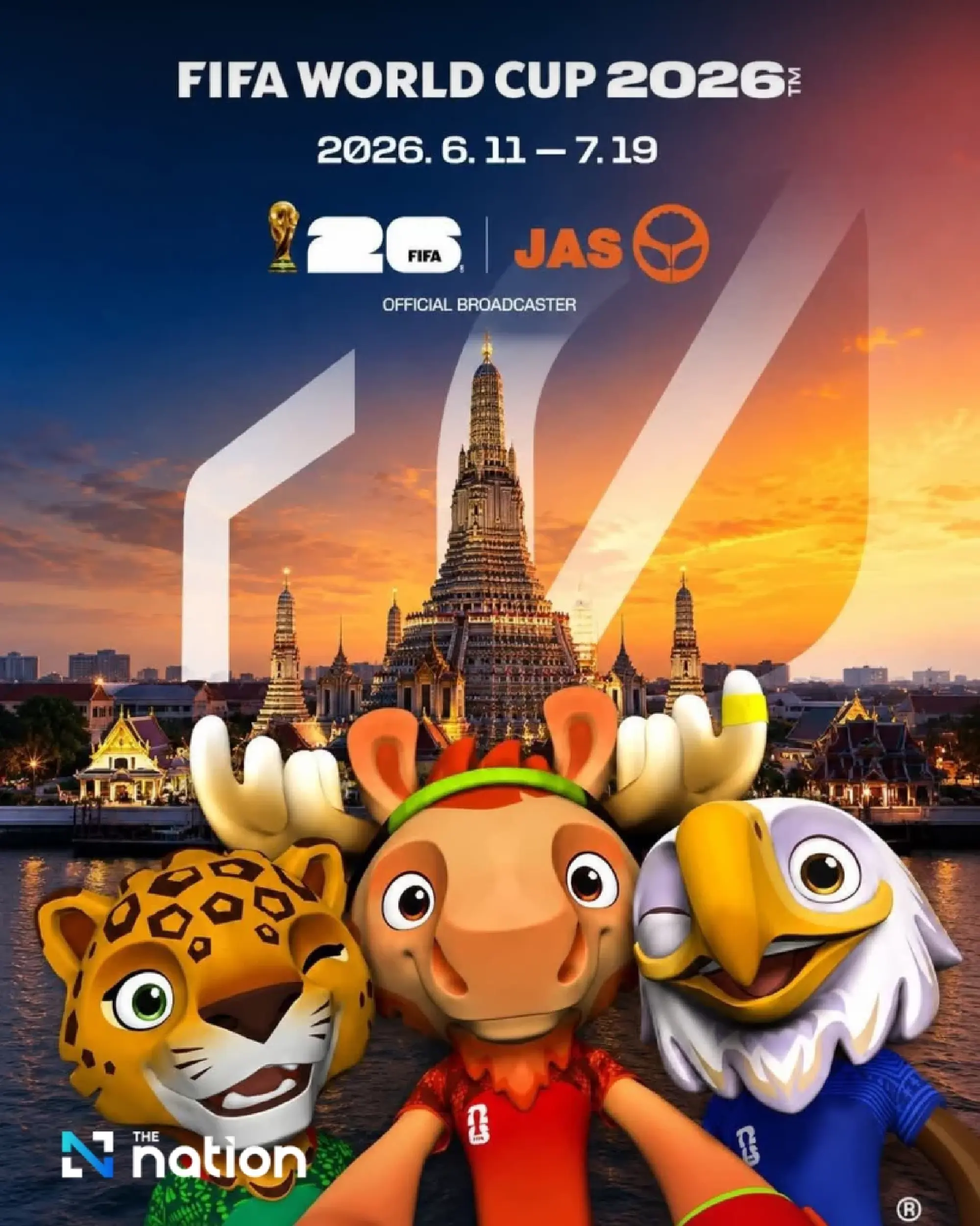 JAS secures Thailand’s World Cup 2026 broadcast rights