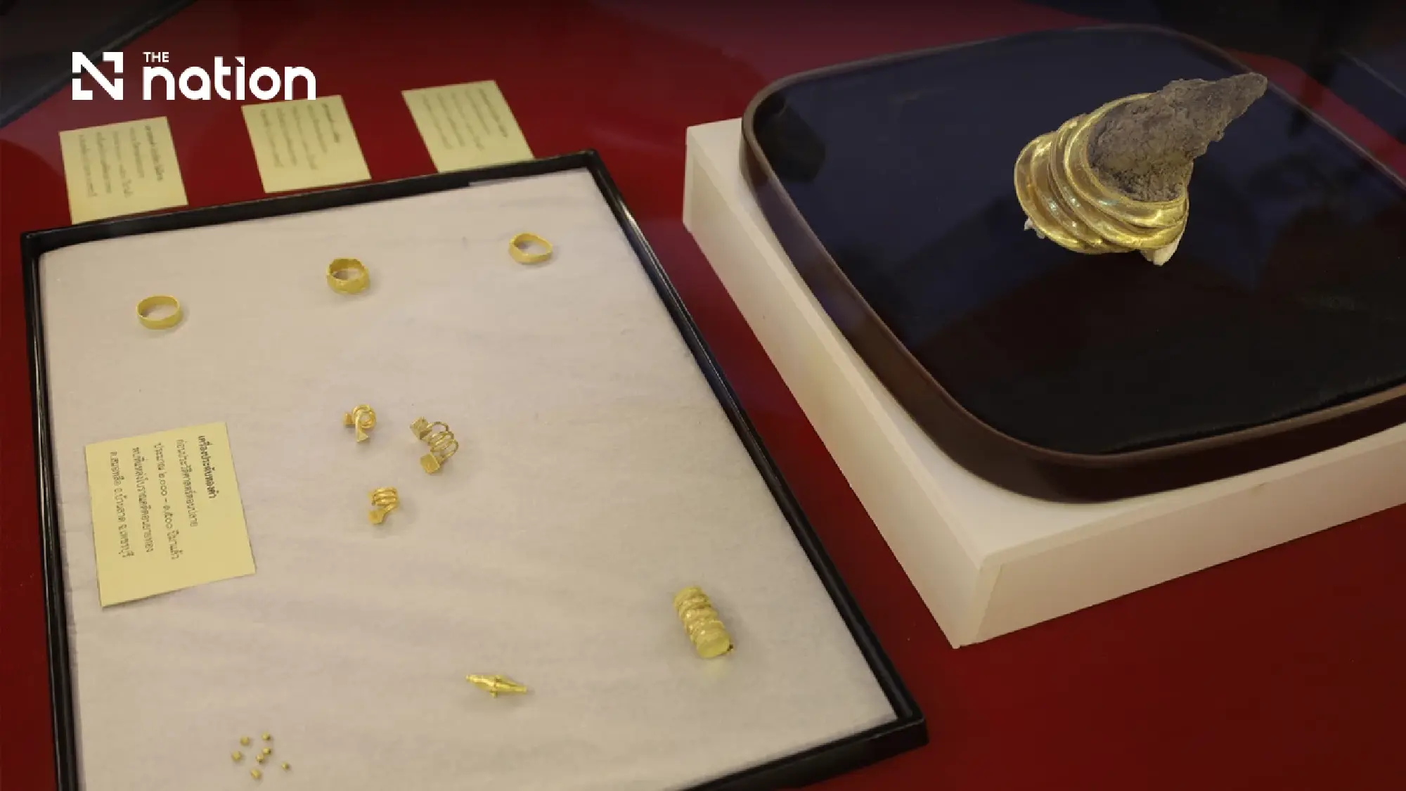 Gold, bronze drums and skeletons reveal ancient elite burial site in Phetchaburi