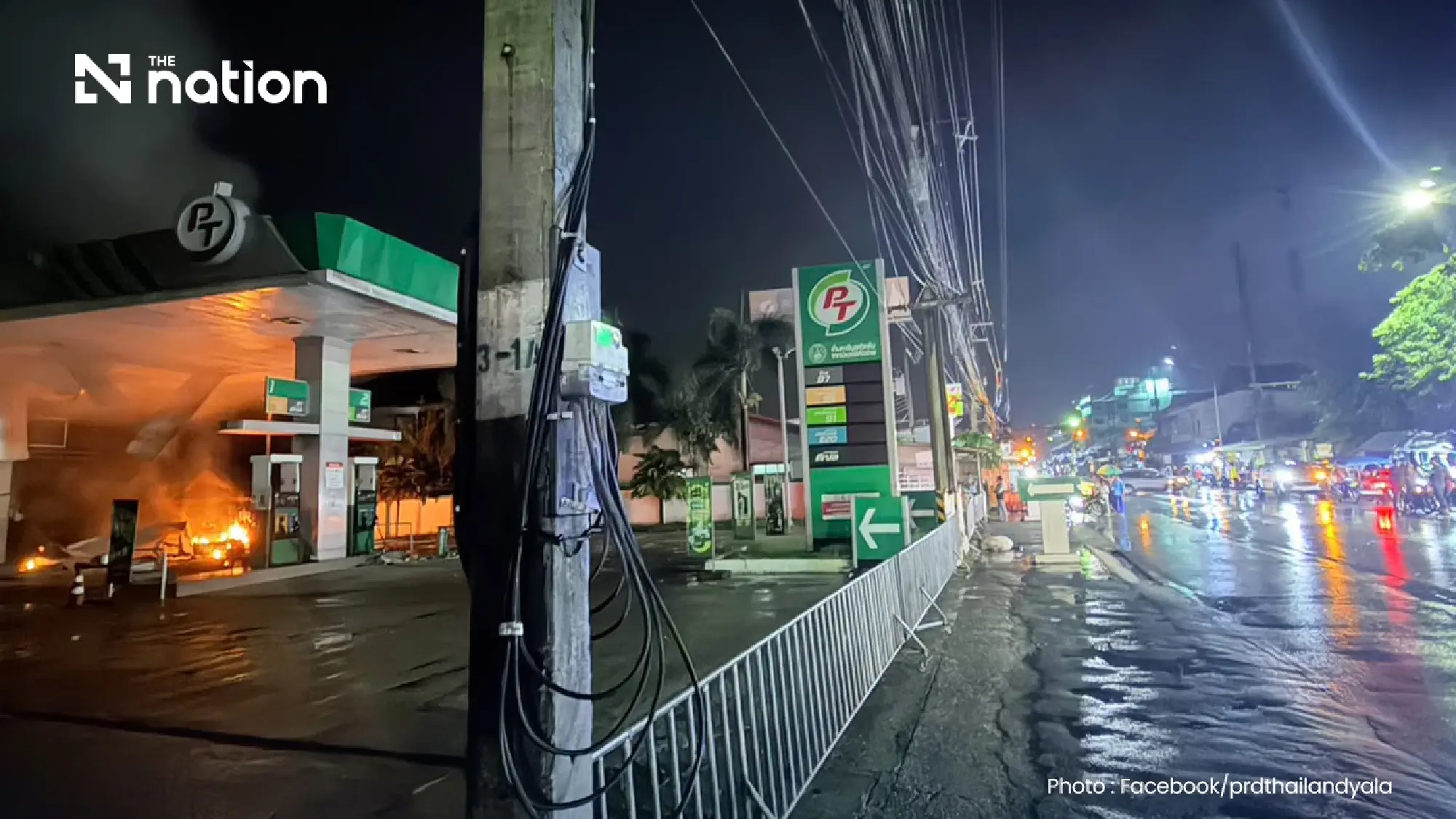 One injured as PT petrol stations attacked in Yala and Pattani
