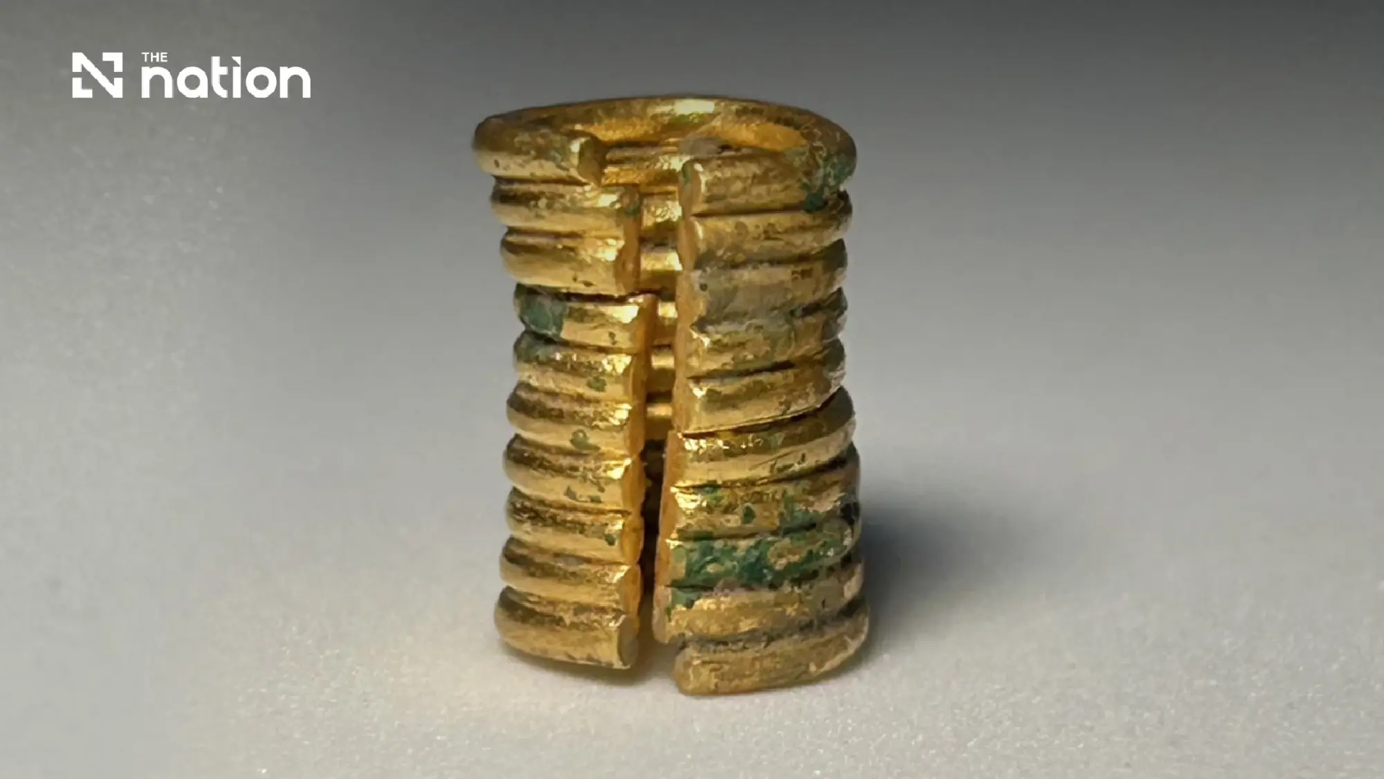 Ancient gold ornaments unearthed at Don Yai Thong site in Phetchaburi