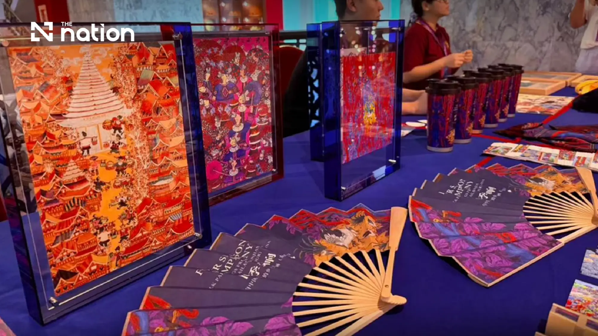 Sanjiang folk painting exhibition brings Dong culture to Thailand