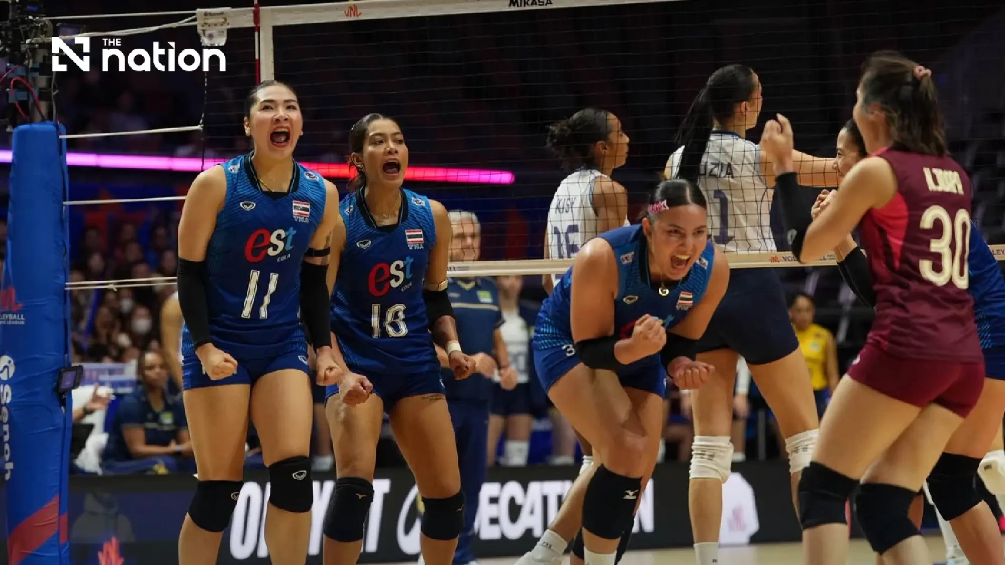 Buoyant Thailand face Türkiye in VNL finale after stunning Brazil