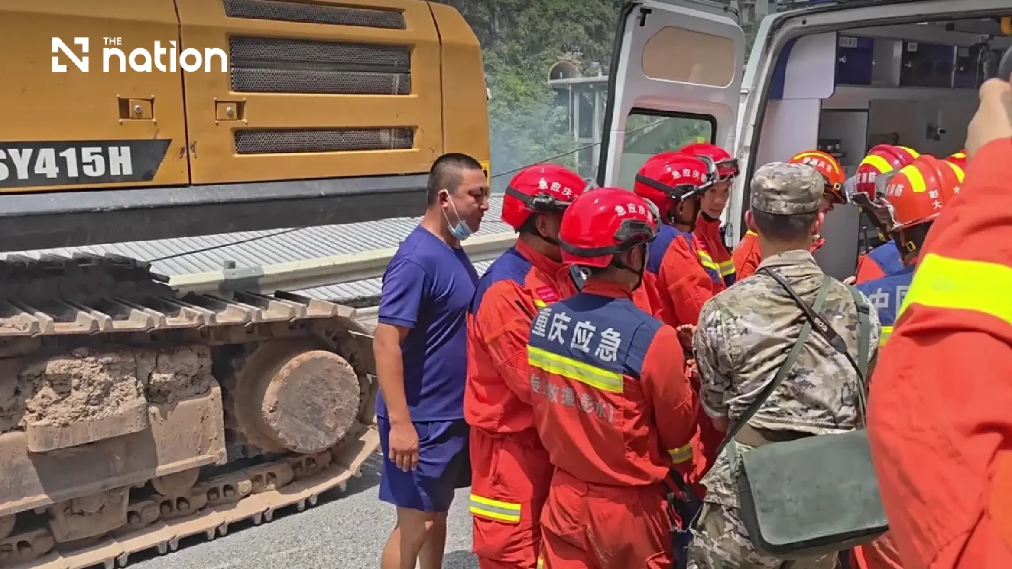 Nine rescued as Chongqing landslide buries homes during evacuation