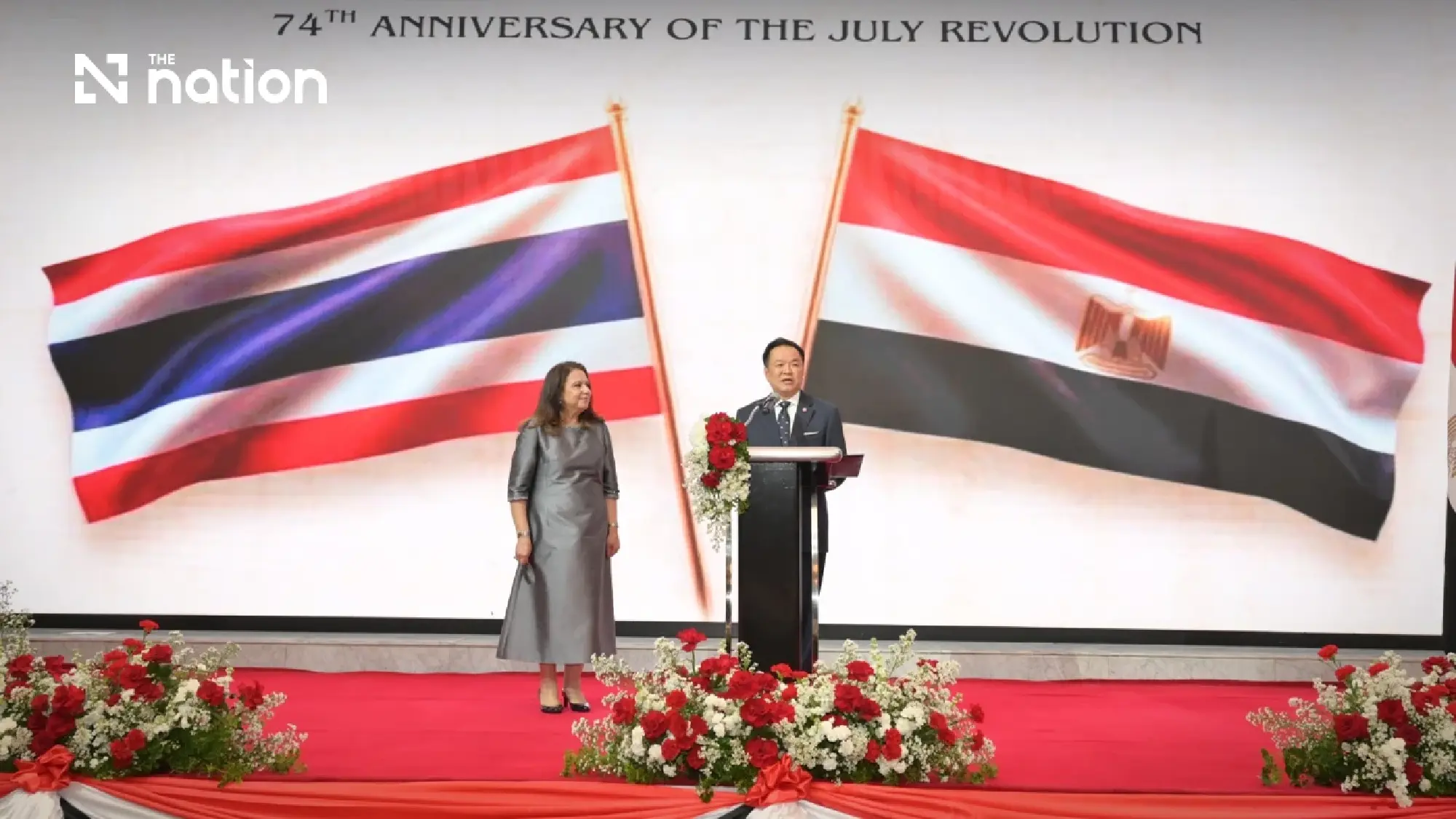Anutin reaffirms Thai-Egyptian ties at Egypt National Day reception