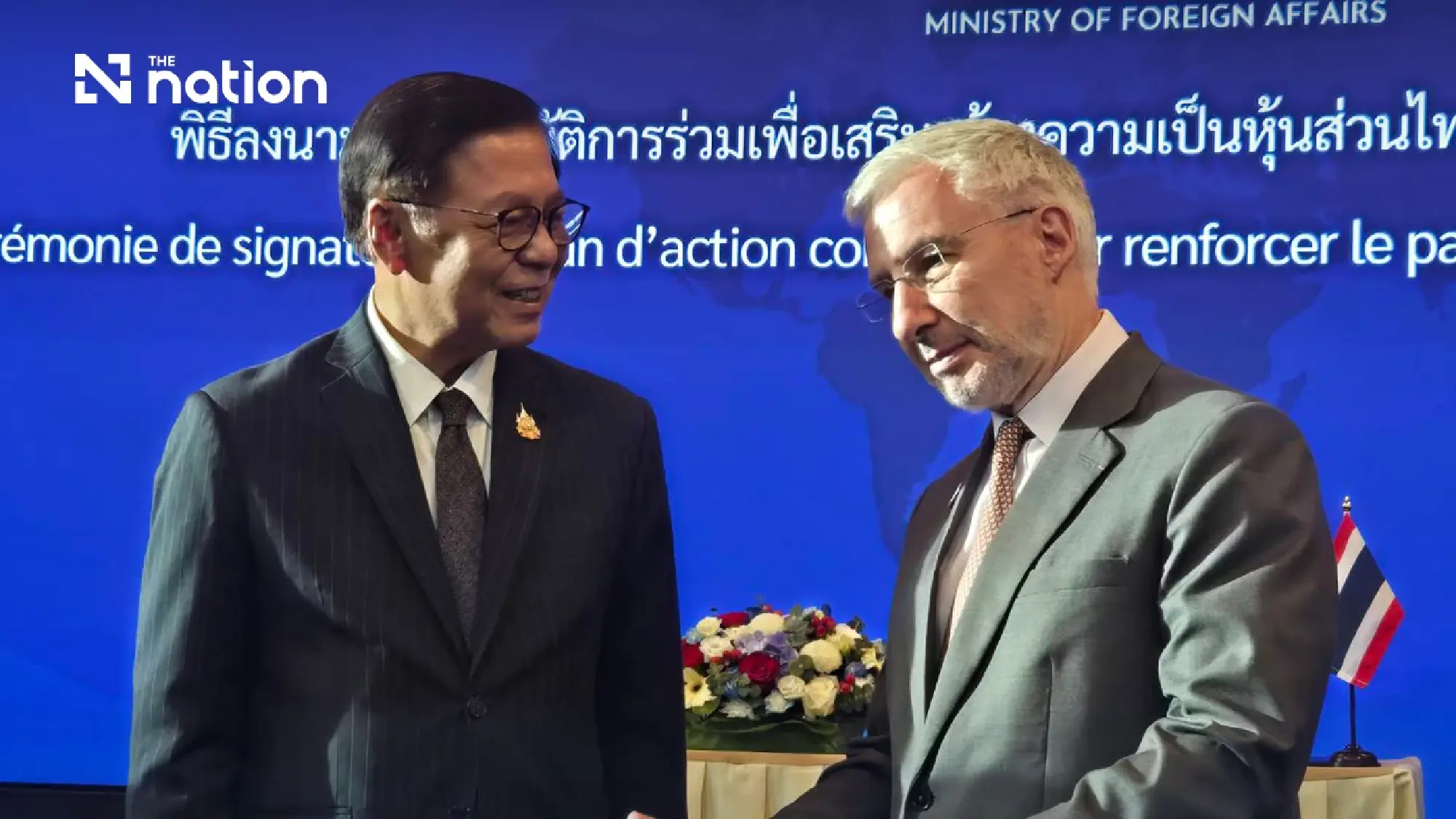 Thailand and France Sign New 2026-2028 Action Plan, Setting Sights on Strategic Partnership
