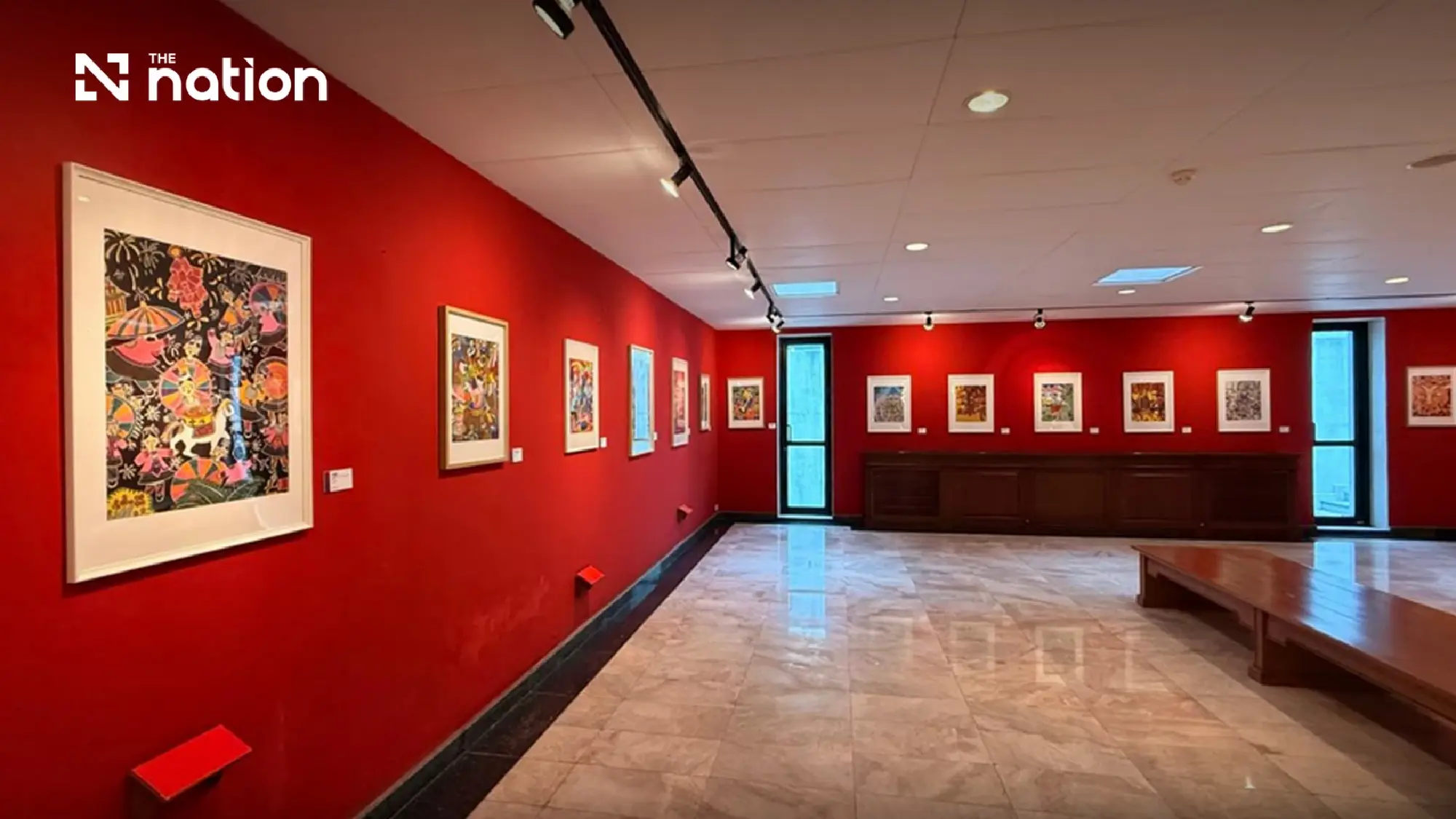 Sanjiang folk painting exhibition brings Dong culture to Thailand
