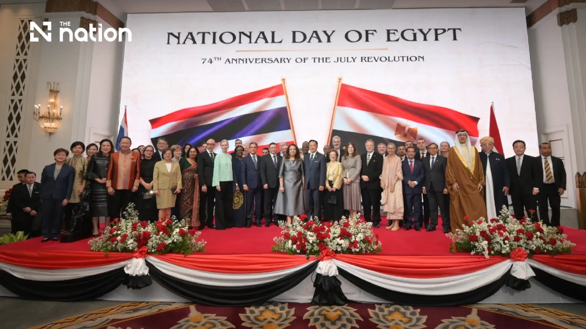 Anutin reaffirms Thai-Egyptian ties at Egypt National Day reception