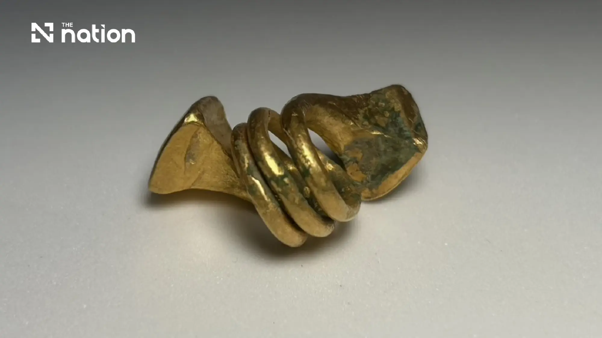 Ancient gold ornaments unearthed at Don Yai Thong site in Phetchaburi