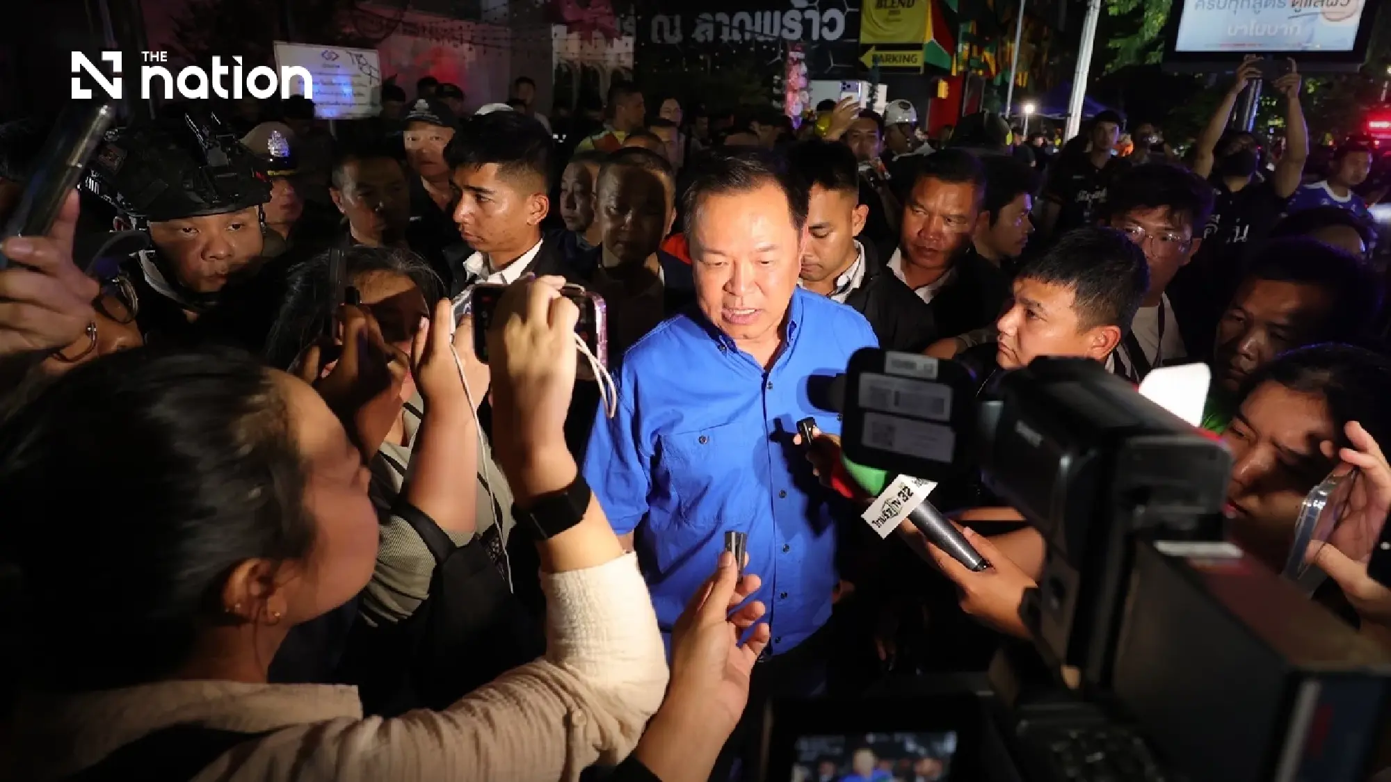 Anutin expresses condolences over Lat Phrao brewery fire, orders detailed investigation