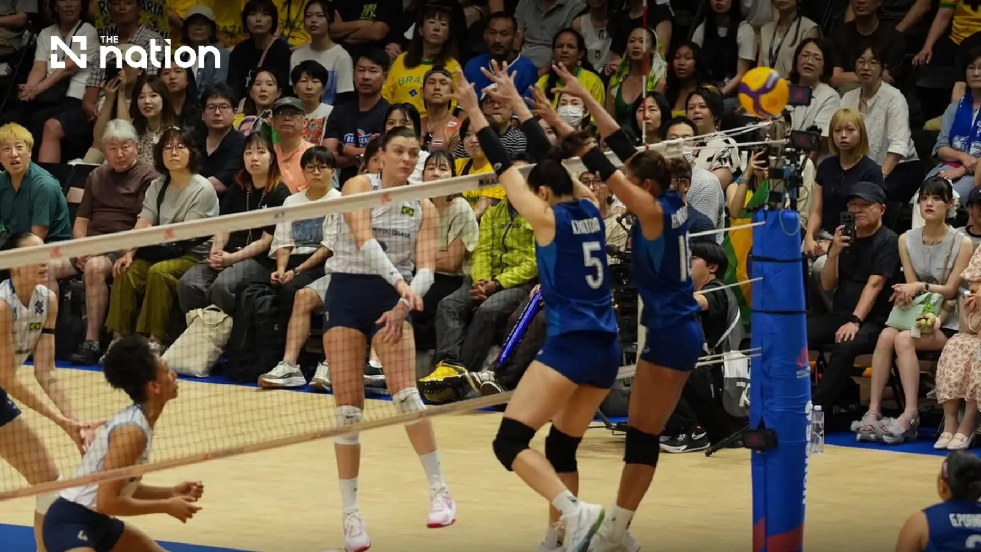 Thailand stun world No 2 Brazil with straight-set VNL win
