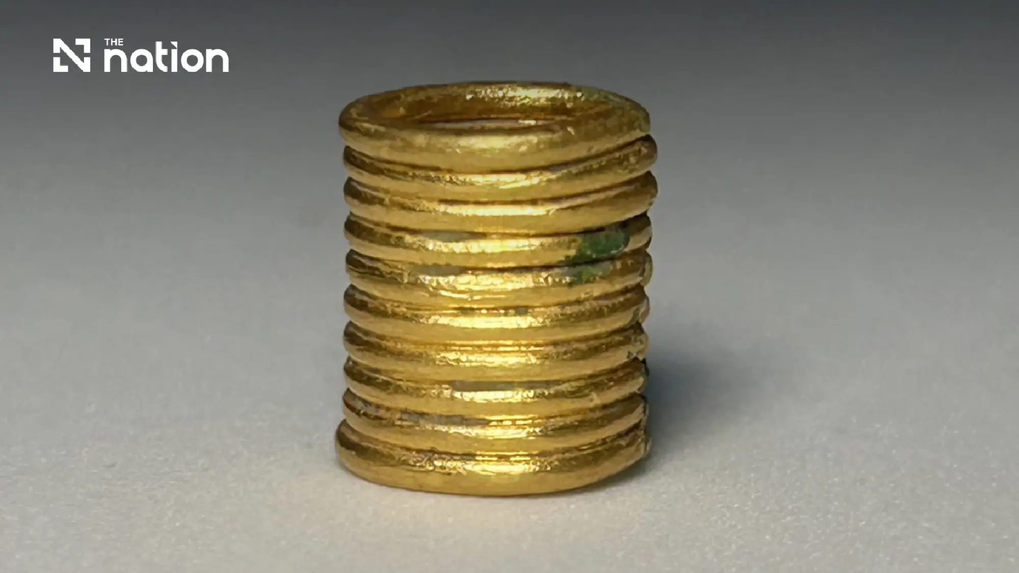 Ancient gold ornaments unearthed at Don Yai Thong site in Phetchaburi