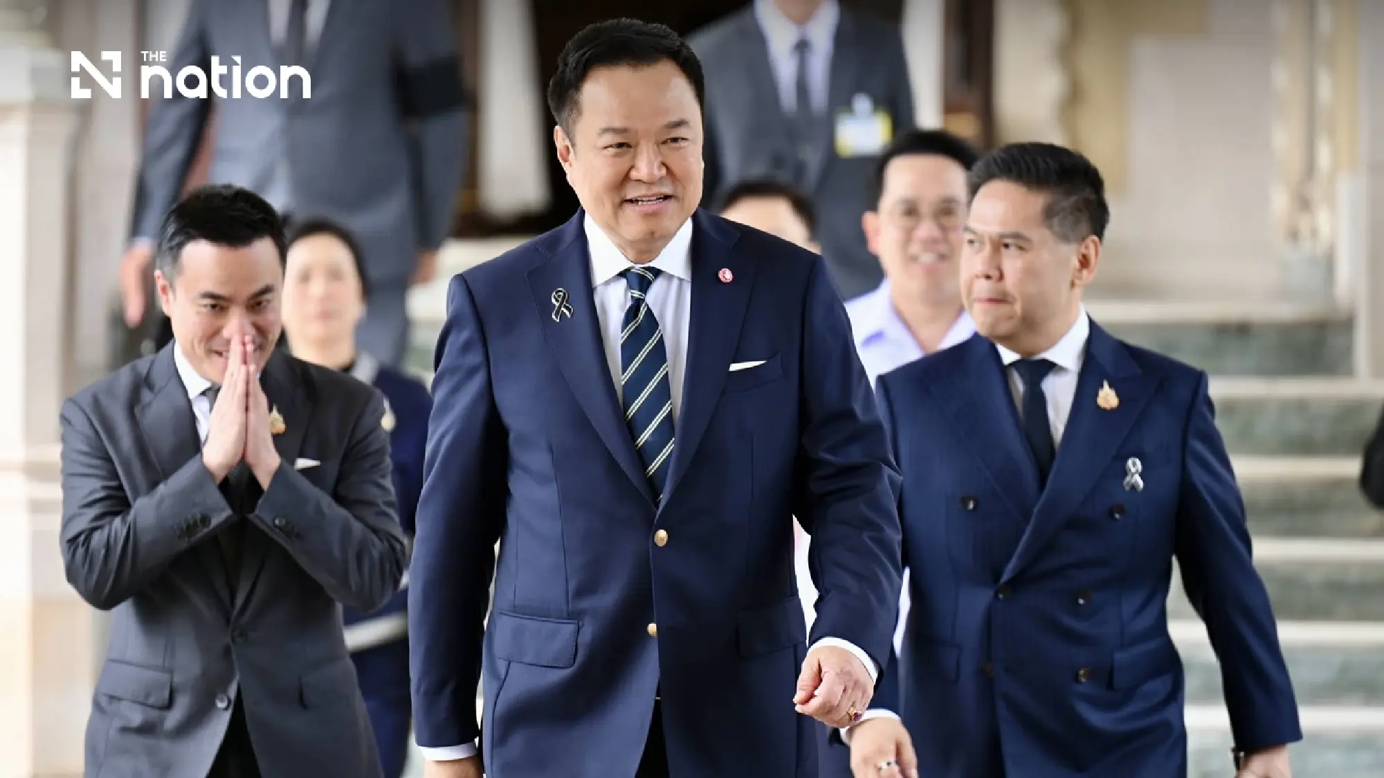 Prime Minister and Interior Minister Anutin Charnvirakul (Centre)