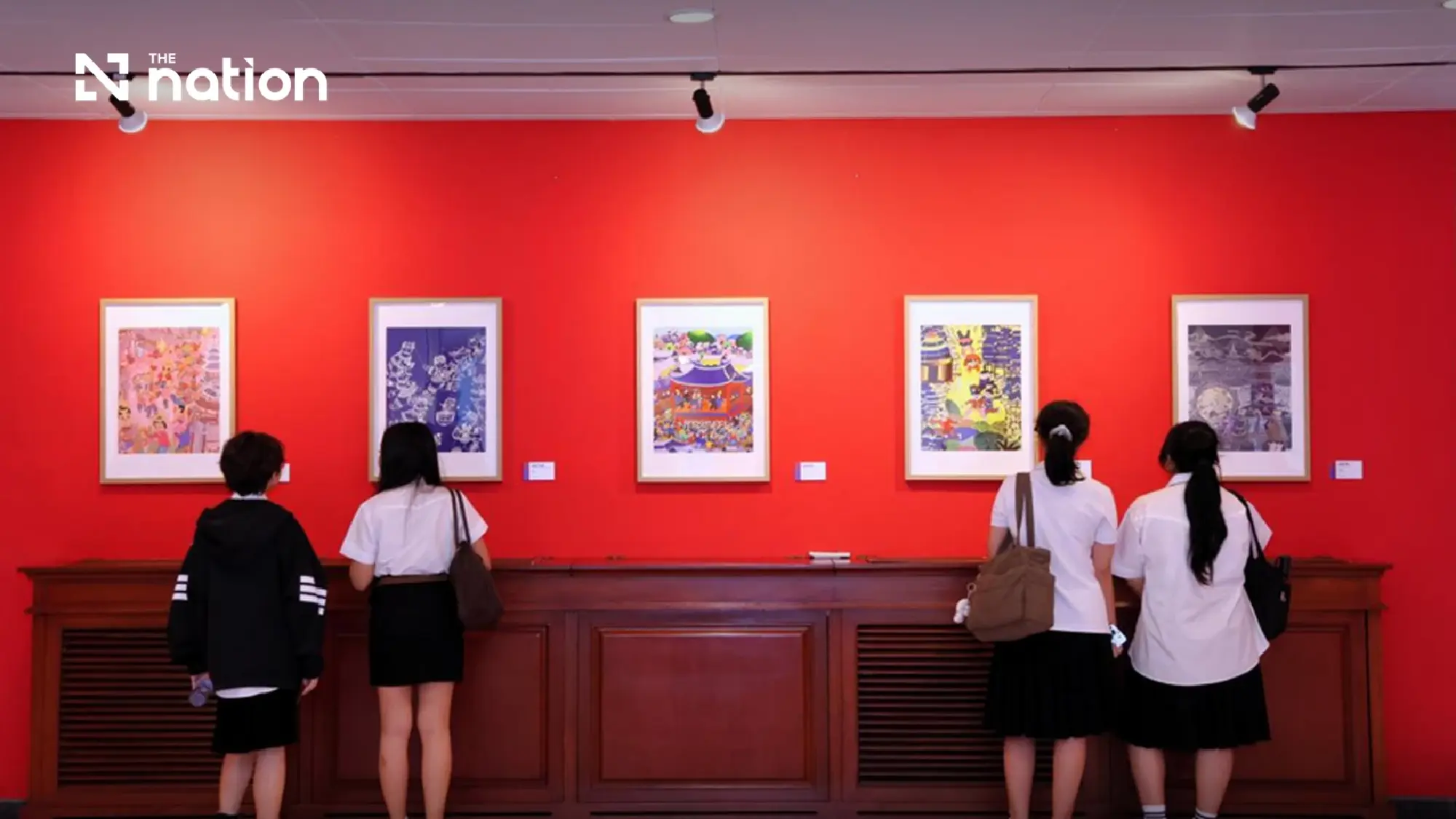 Sanjiang folk painting exhibition brings Dong culture to Thailand