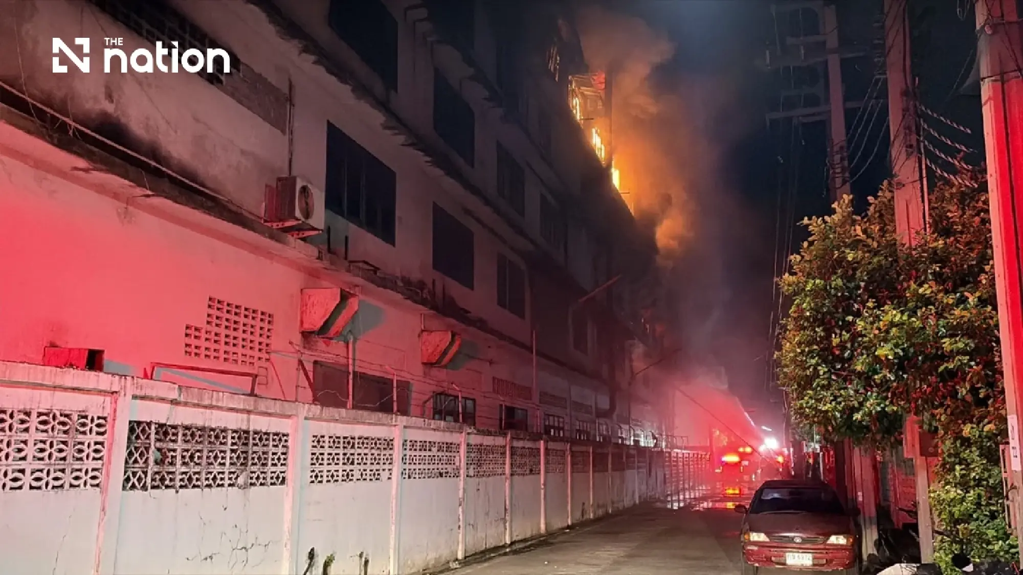 Fire rips through Bang Pu synthetic fibre factory, one worker critically injured